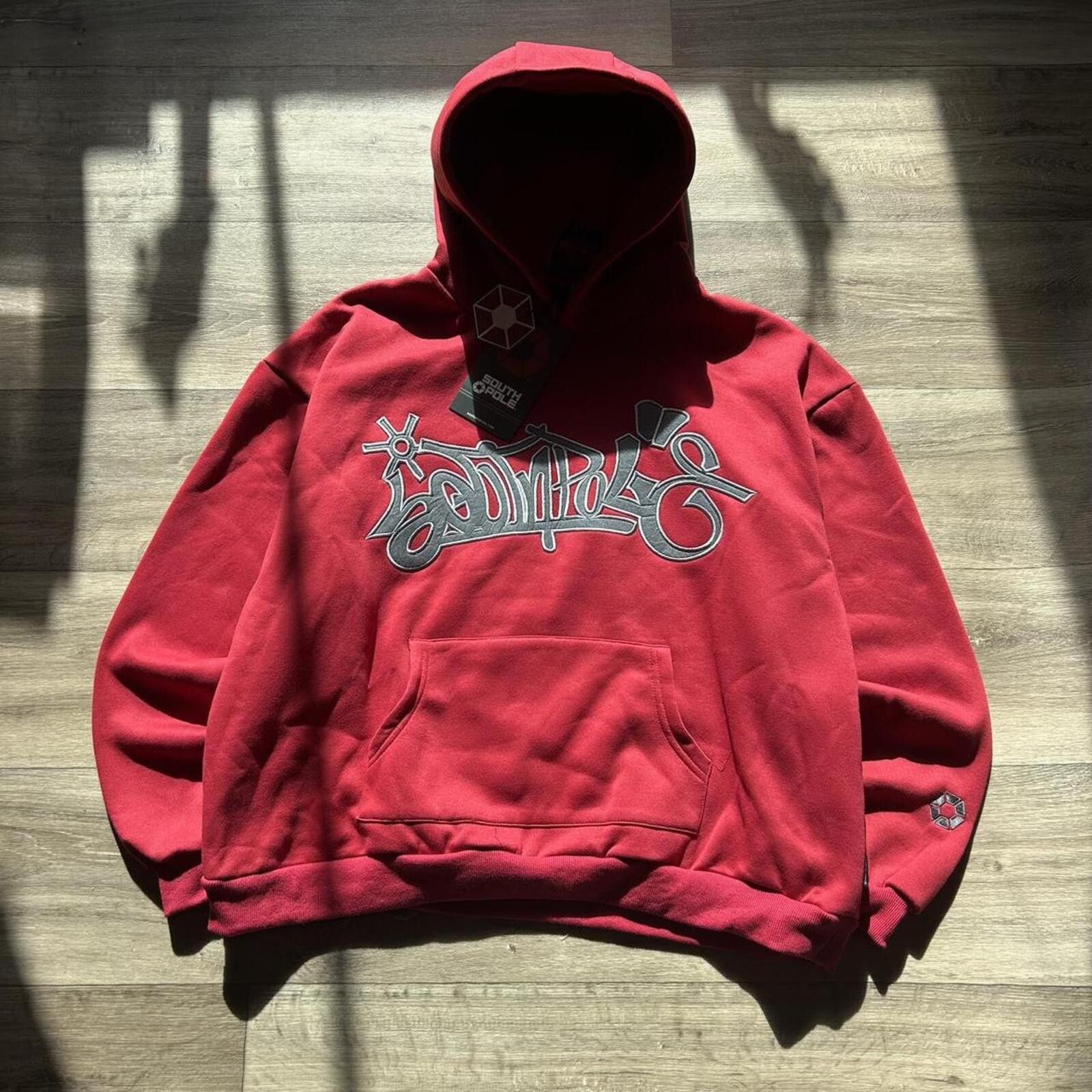Southpole Vintage y2k Southpole Red Boxy Embroidered Hoodie NWT XL Size US XL / EU 56 / 4 - 2 Thumbnail