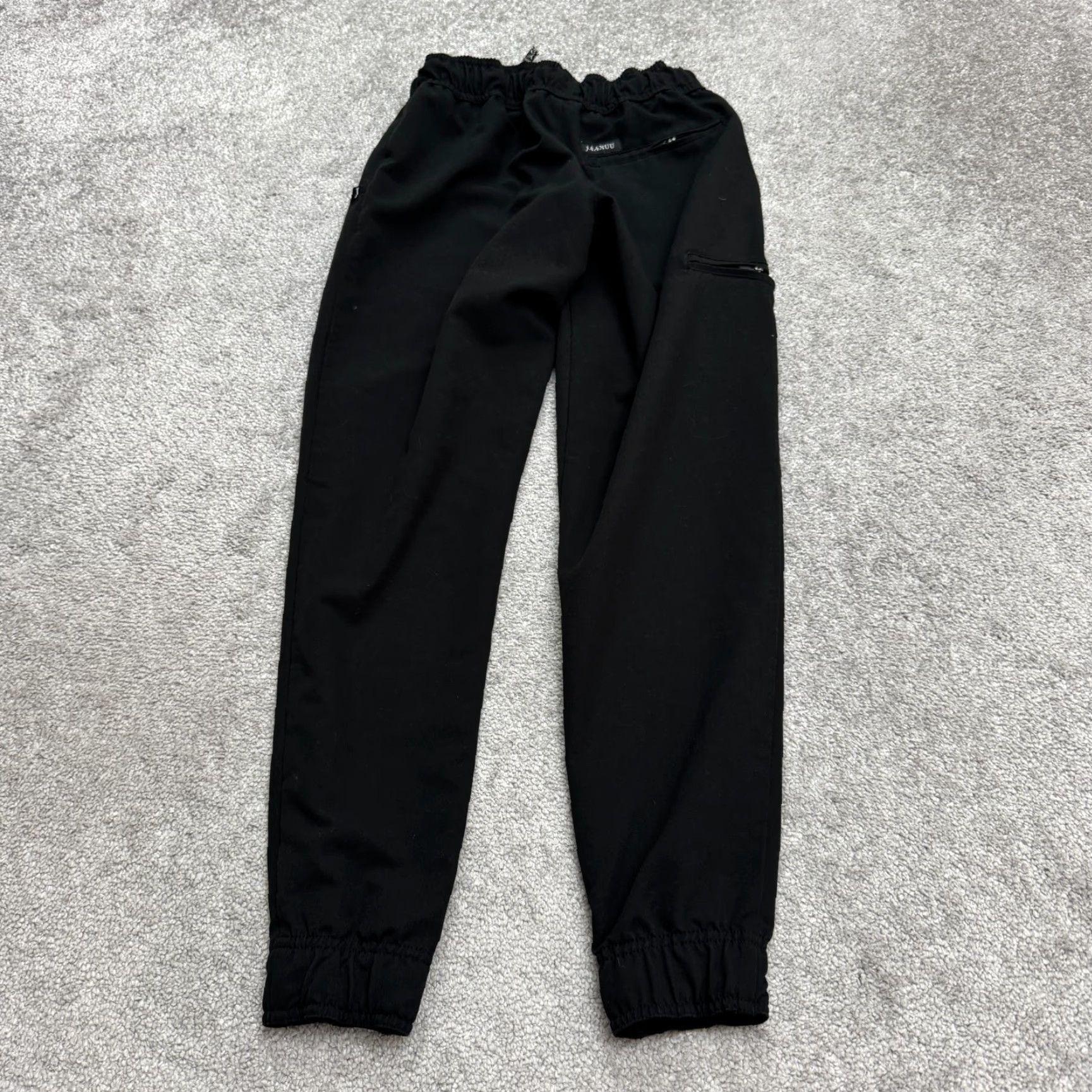Vintage Jaanuu 5 Pocket Skinny Jogger Scrub Pants Womens XXS Black Medical Work Uniform Size 24" / US 00 / IT 34 - 2 Thumbnail