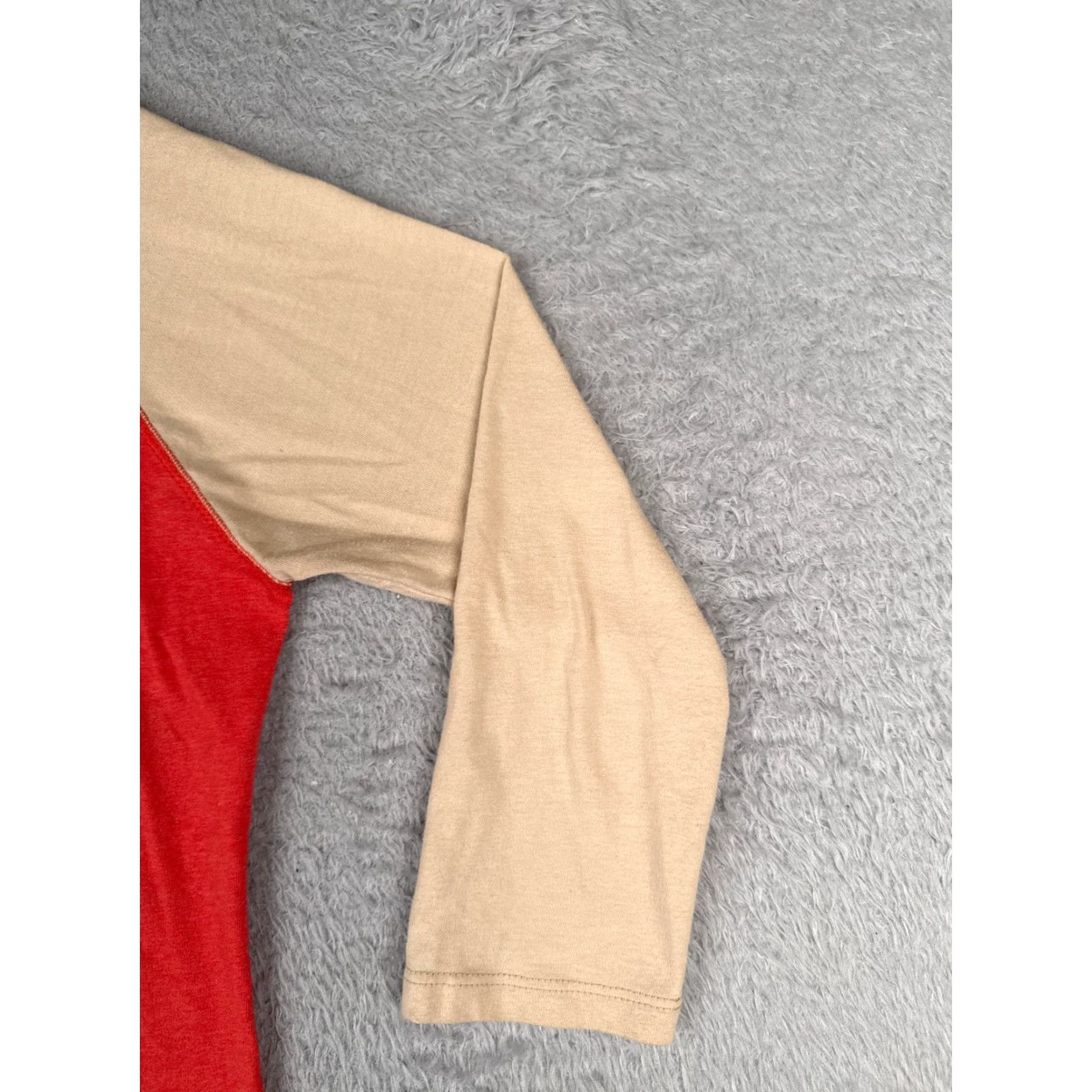 The North Face The North Face Shirt Women M Red Raglan 3/4 Sleeve Cotton Blend Jersey Crew Neck Pullover Basic Outdoor All Seasons Casual Travel Womens Size M / US 6-8 / IT 42-44 - 2 Thumbnail