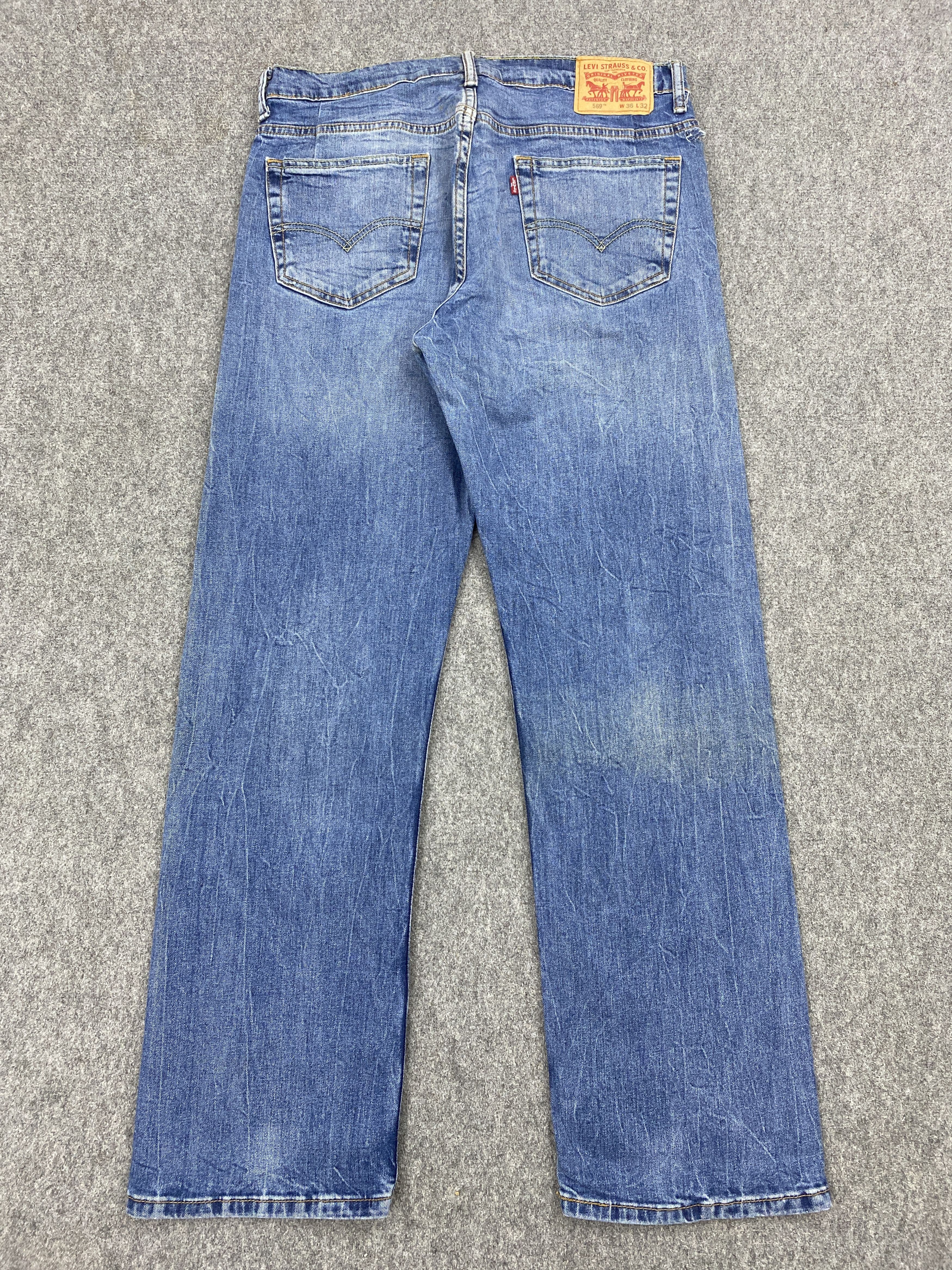 Levi's × Vintage Vintage Levis 569 Blue Denim Jeans Size US 34 / EU 50 - 3 Thumbnail
