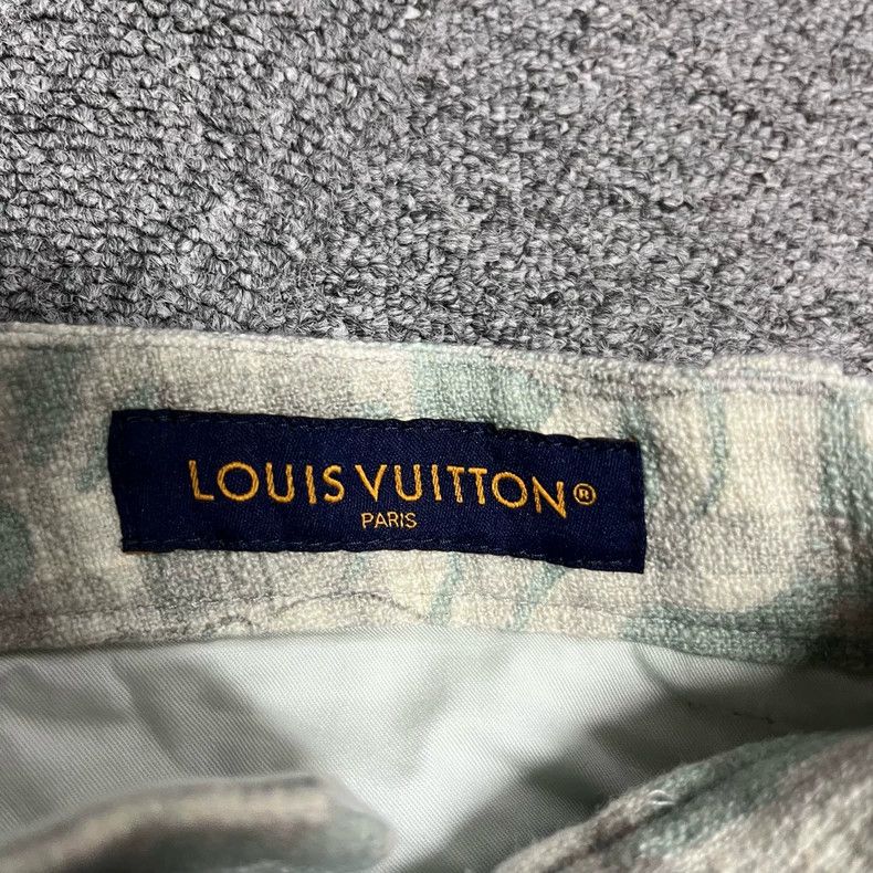 Louis Vuitton Louis Vuitton Blue check Logo blend slouchy shorts Size US 44 / EU 60 - 4 Thumbnail