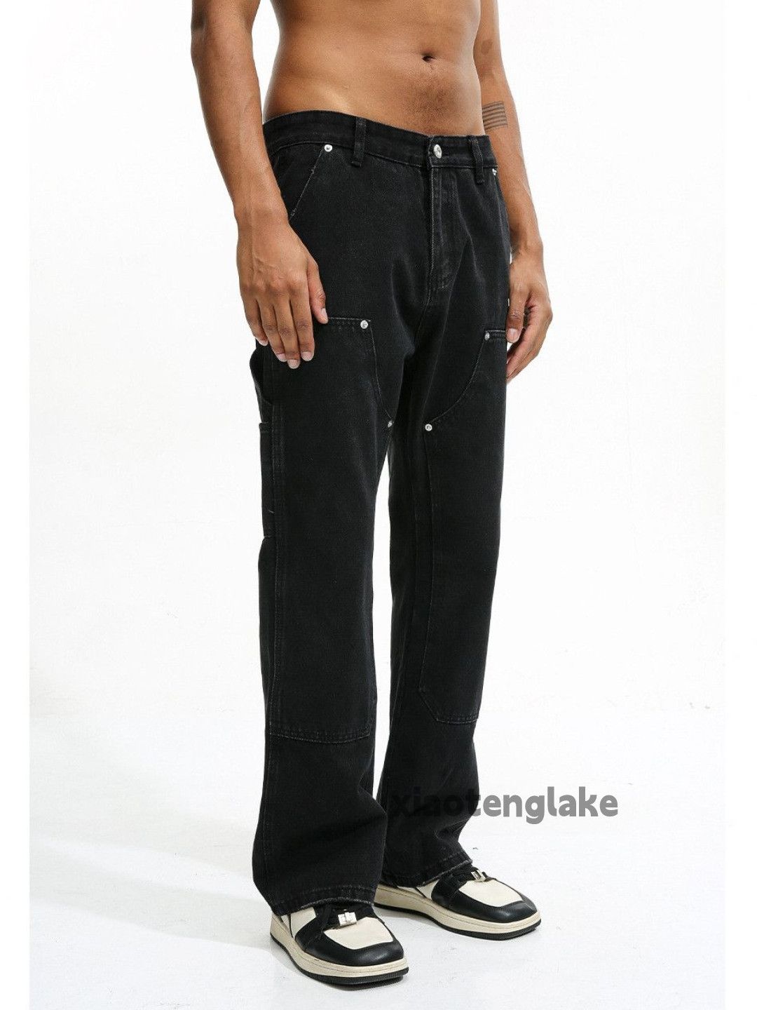 Jean × Vintage utility skate hiphop yuppie flared carpenter cargo pants Size US 33 - 5 Thumbnail