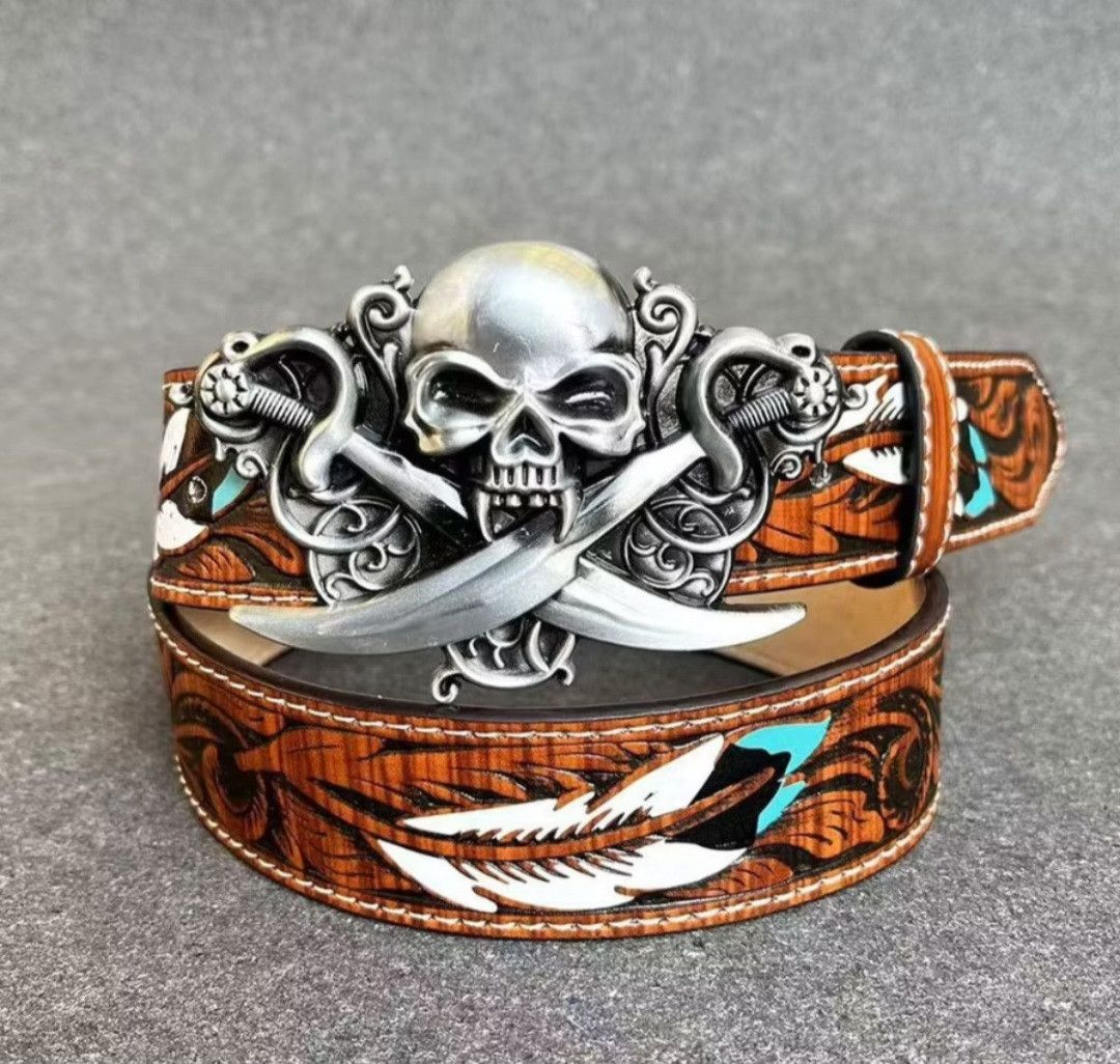 PPFM Japanese element with pirates rust brown belt Size ONE SIZE - 2 Thumbnail