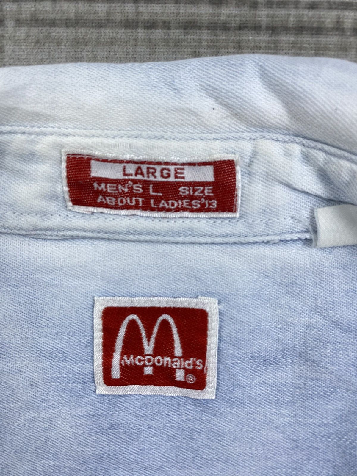 Vintage Vintage 80s Mcdonald’s Light Blue Buttoned Jacket Size US M / EU 48-50 / 2 - 9 Thumbnail