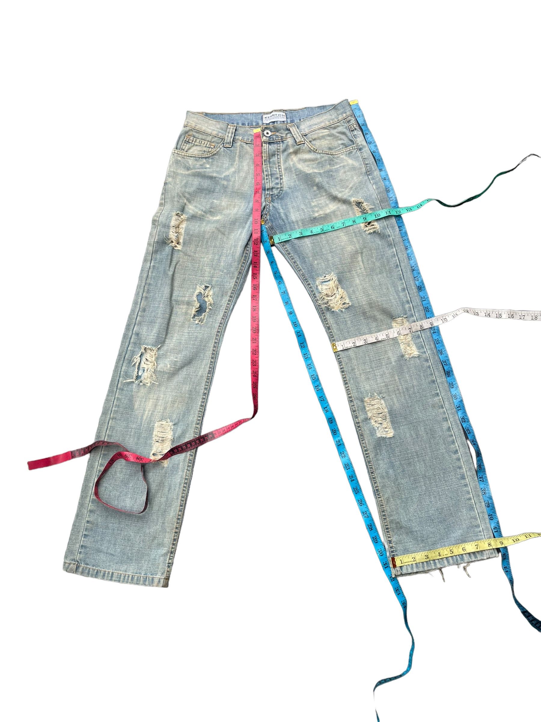 Designer Vintage Kemitch Socialite Distresed Denim Size US 32 / EU 48 - 6 Thumbnail