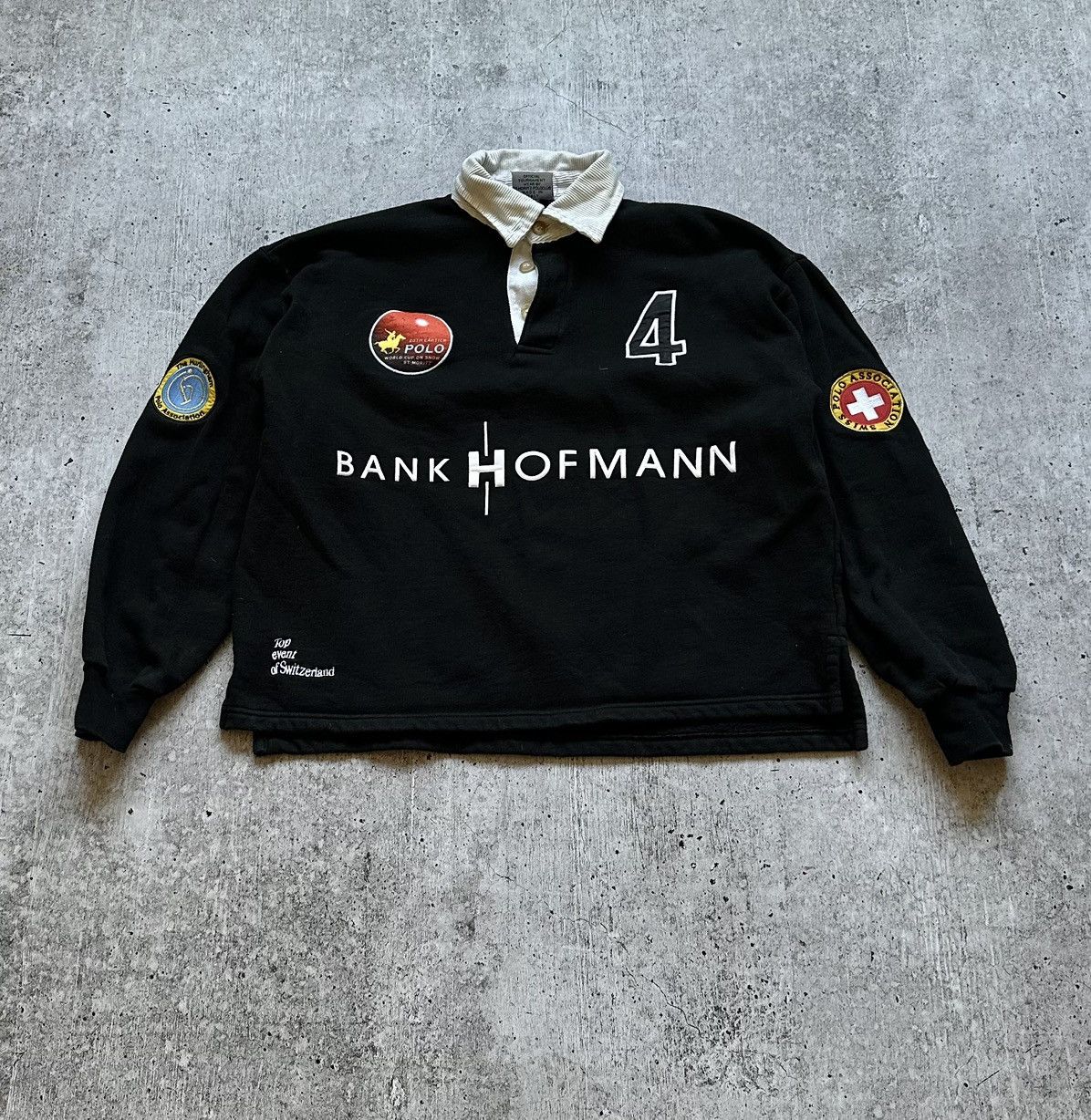 Vintage Vintage St Moritz Bank Hofmann Polo Club Cropped T Shirt Size US XS / EU 42 / 0 - 1 Thumbnail