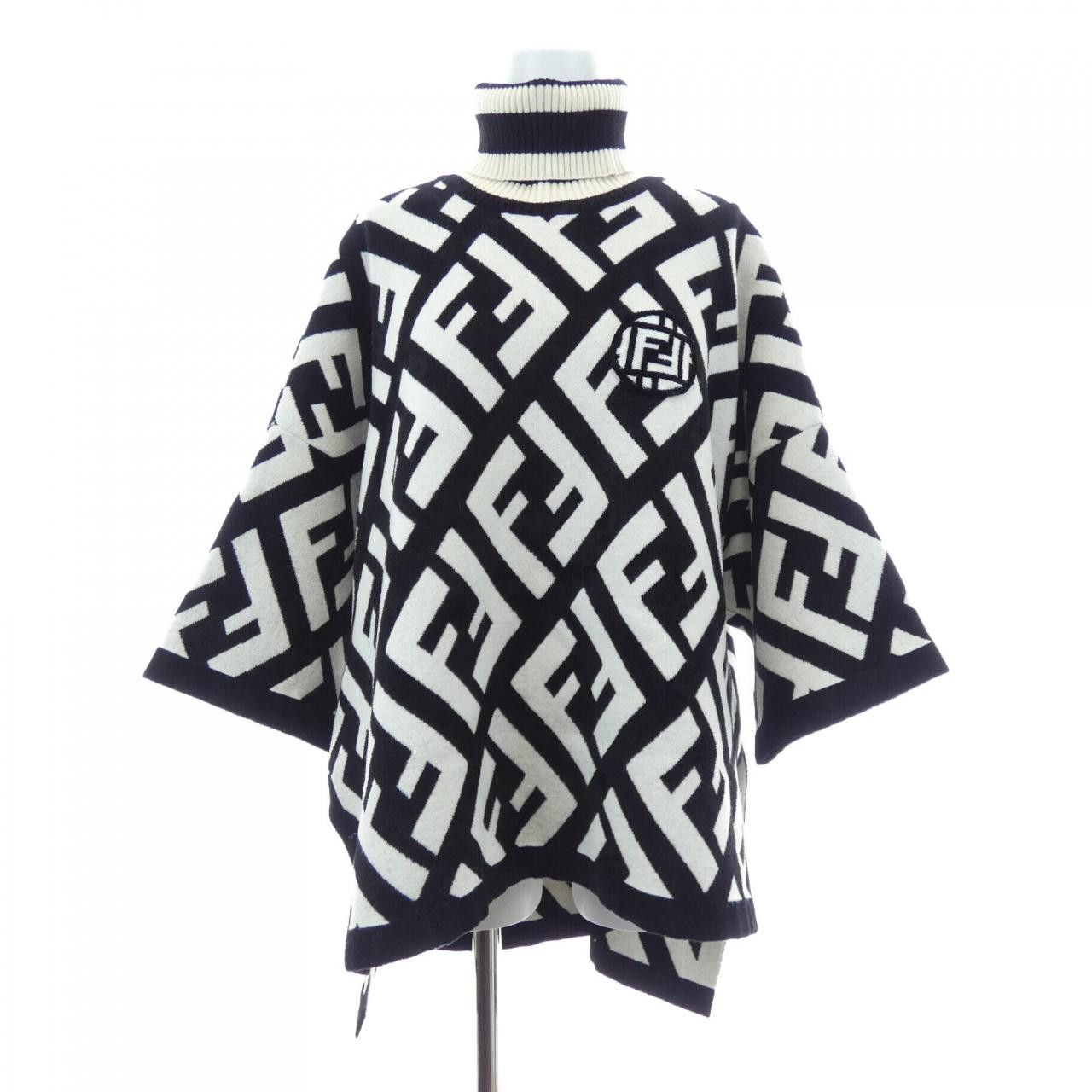 Fendi Fendi Fendi FF Motif Knitwear Textile Tops FZY639 A3PU DUTY FREE for USA Size ONE SIZE - 1 Thumbnail
