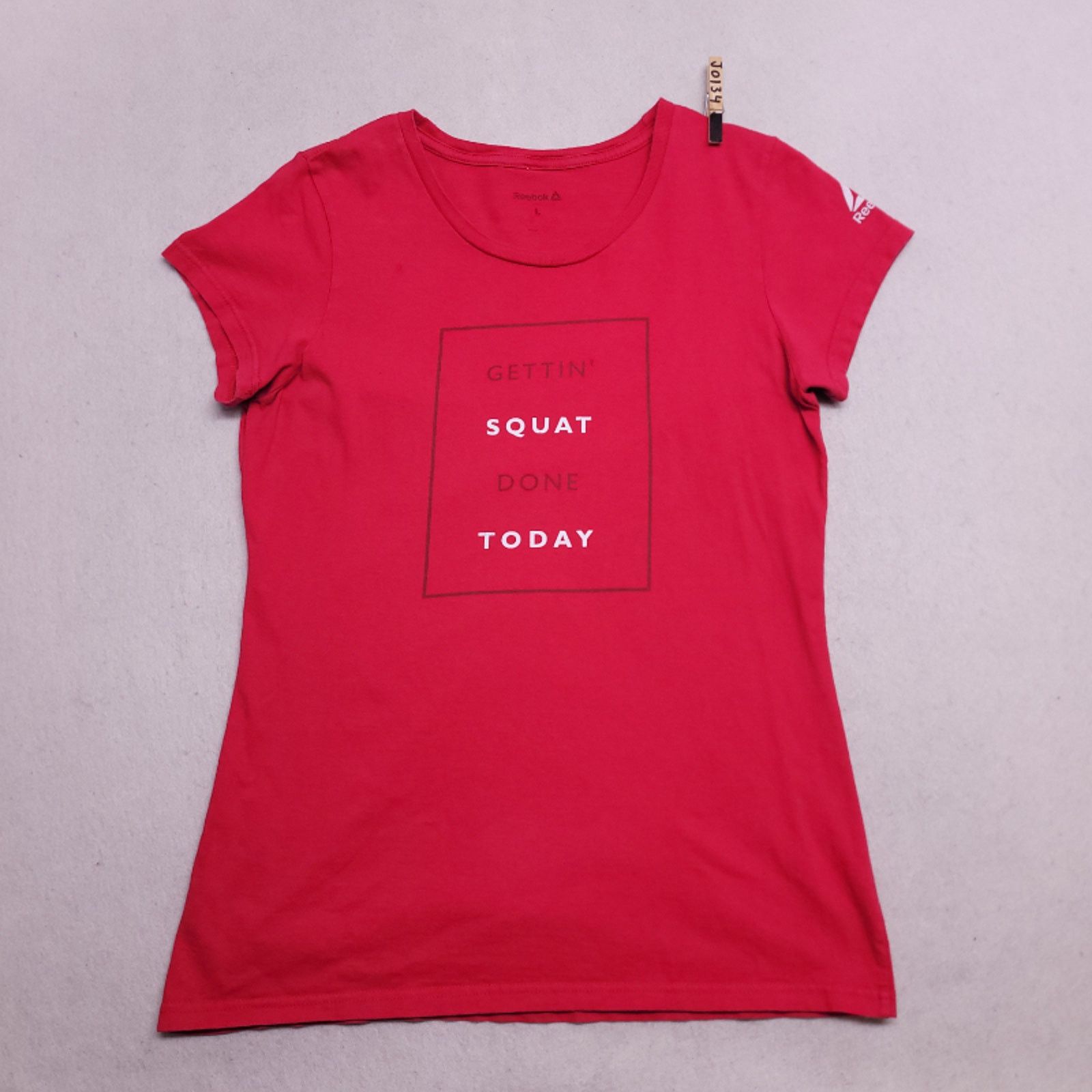 Reebok Reebok Motivational Graphic T-Shirt Womens Size L Large Red Size L / US 10 / IT 46 - 1 Thumbnail