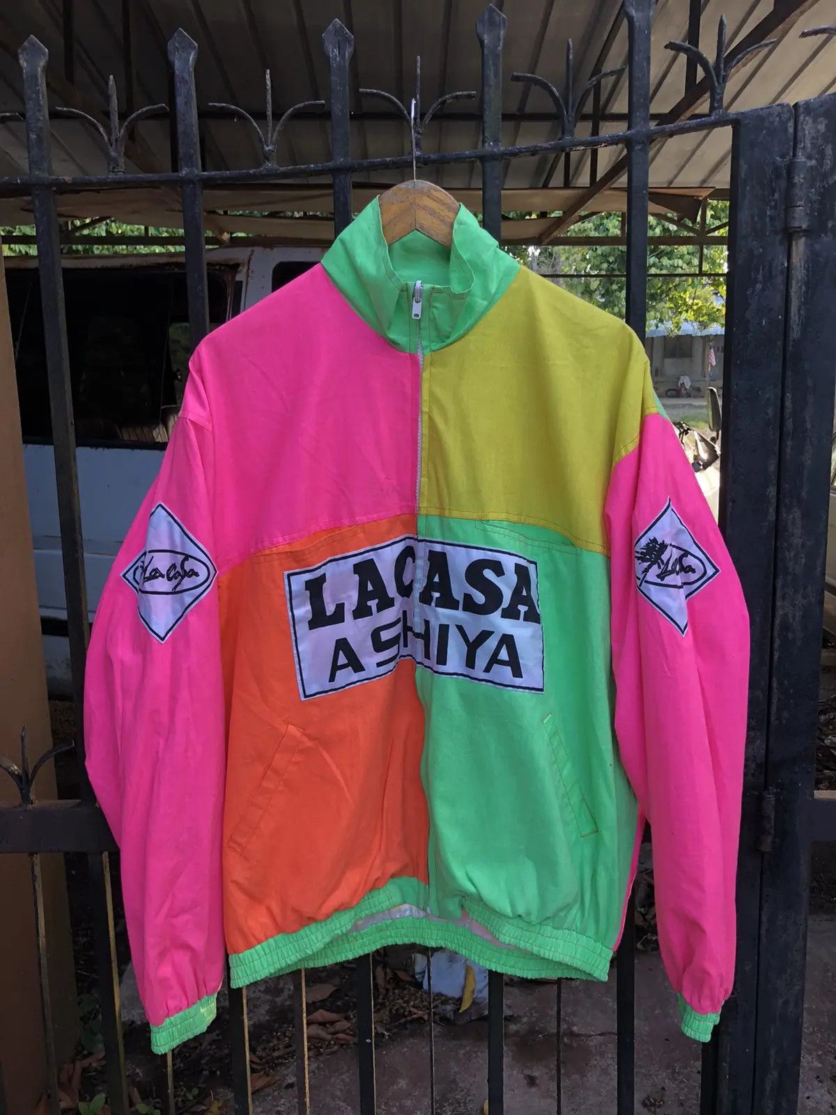 Japanese Brand × Vintage Vintage Lacasa Ashiya Multicolour Reversible Light Jacket Size US XL / EU 56 / 4 - 2 Thumbnail