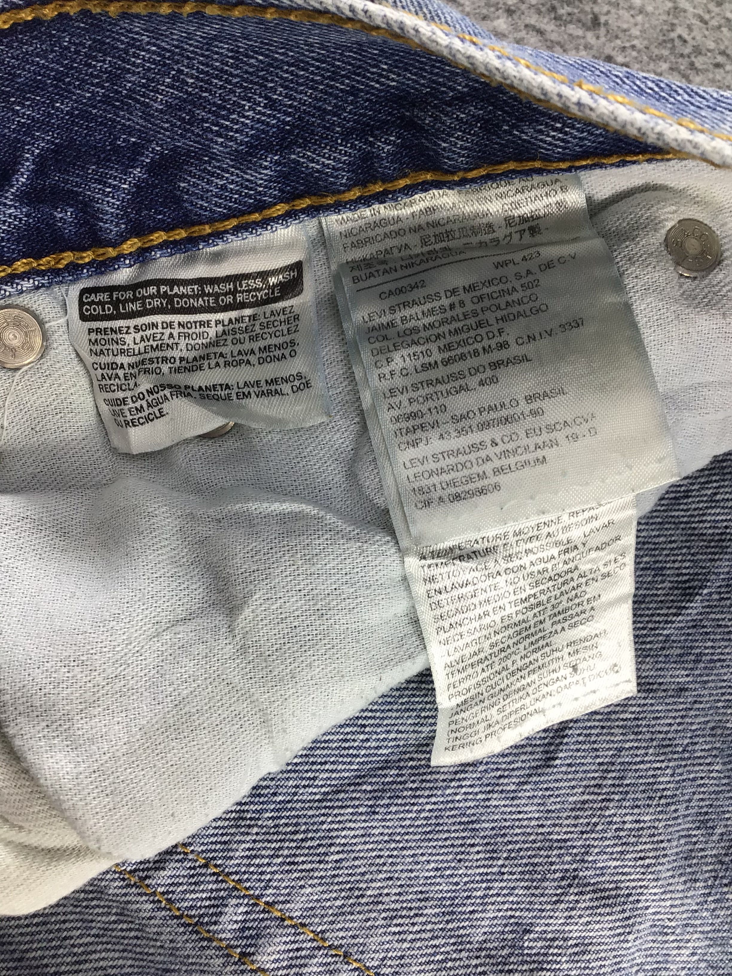 Levi's Levis 505 Jeans Faded Blue Denim -J322 Size US 33 - 10 Thumbnail