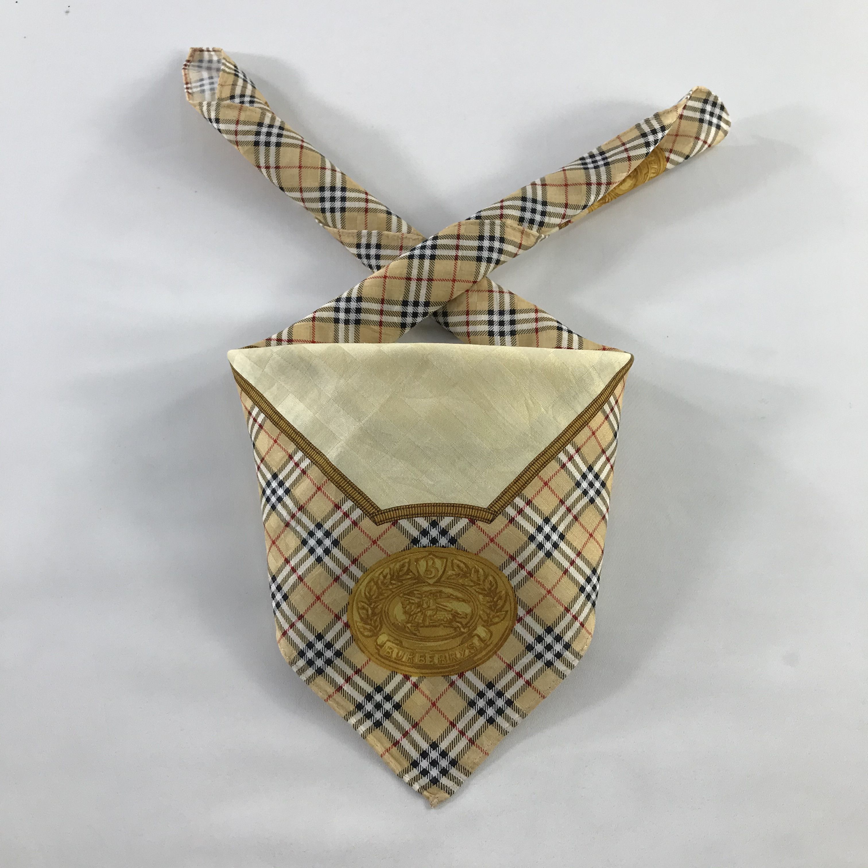 Burberry × Vintage Burberry Bandana / Handkerchief / Neckerchief - S1153 Size ONE SIZE - 3 Thumbnail