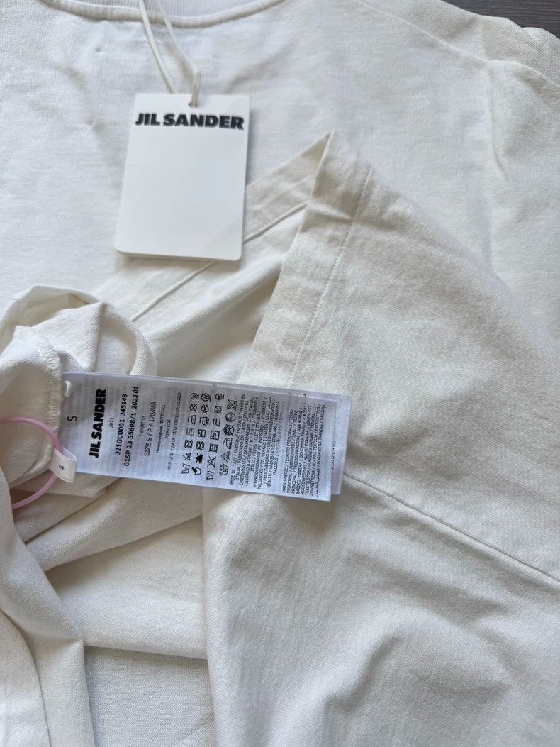 Jil Sander Jil Sander Letter Logo Printed Casual Short Sleeve T-shirt Size S / US 4 / IT 40 - 4 Thumbnail