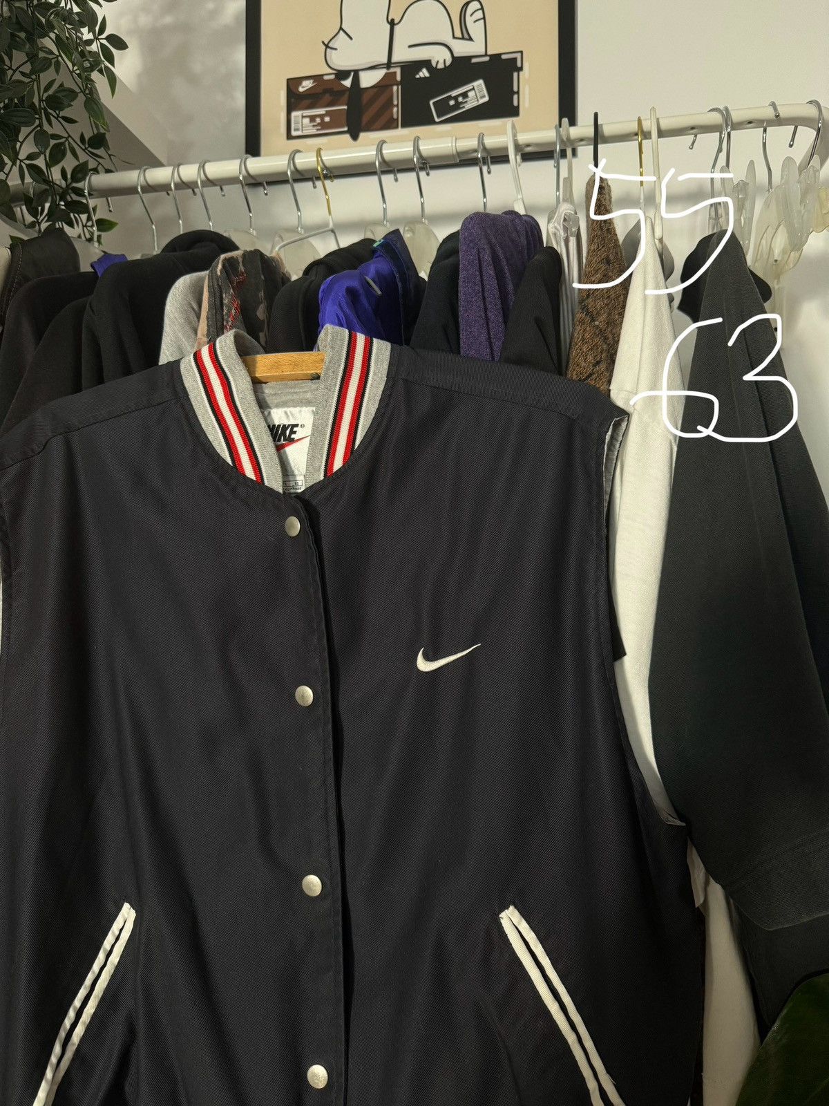 Nike × Vintage 90s Vintage Nike Spell Out Big Logo Zip Up Vest Retro Swoosh Size US S / EU 44-46 / 1 - 5 Thumbnail