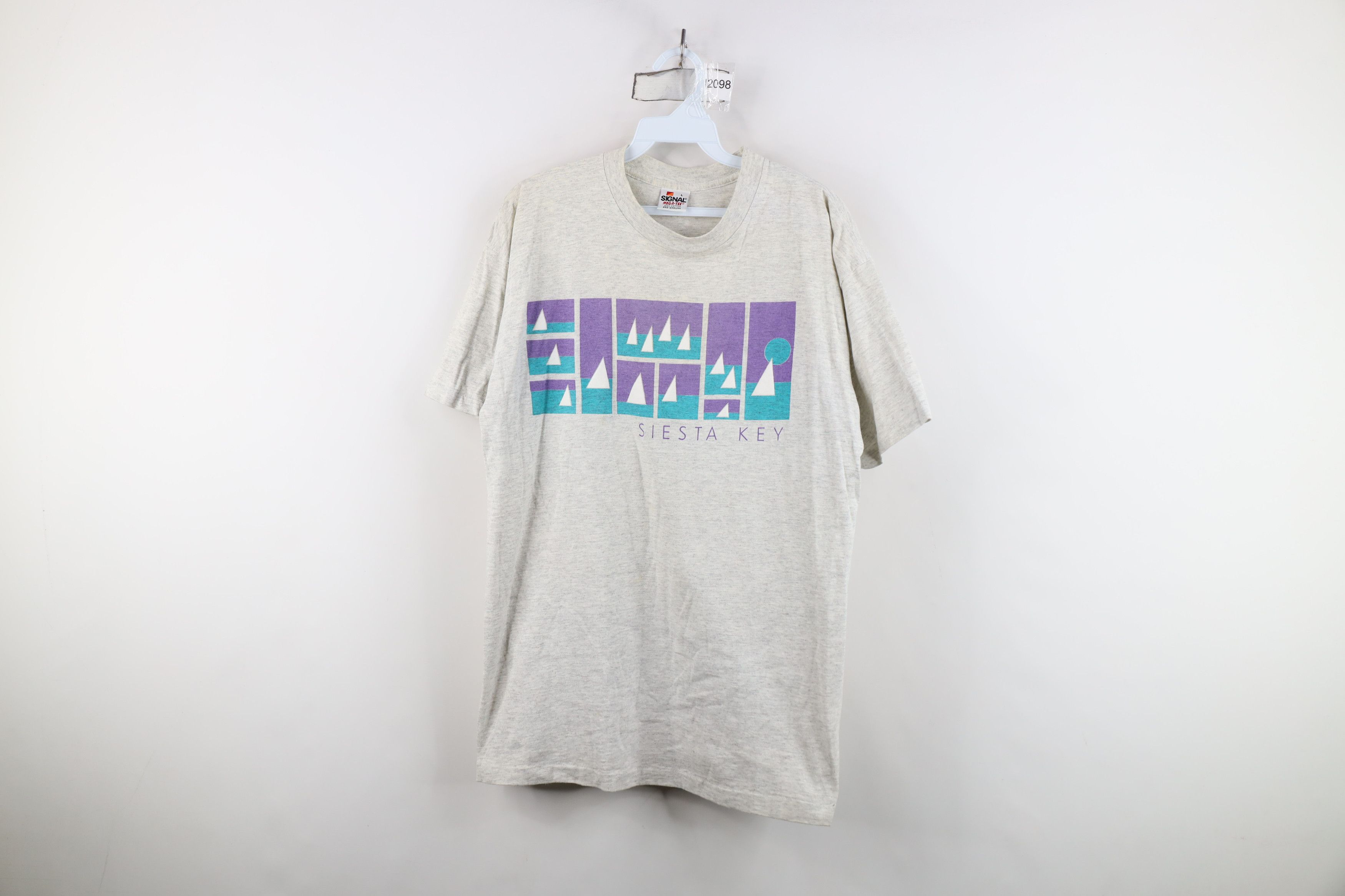 Vintage Vintage 90s Streetwear Sailing Siesta Key T-Shirt USA Size L / US 10 / IT 46 - 1 Thumbnail