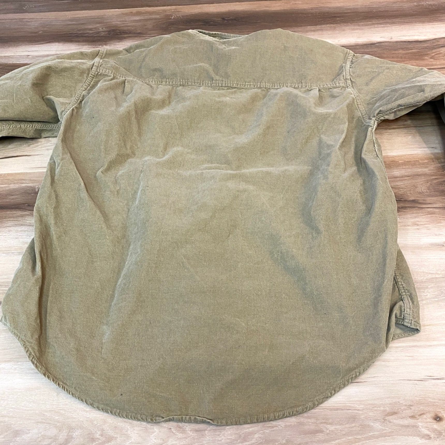 Vintage St. John's Bay Mens Corduroy Shirt Long Sleeve Button-Down Khaki Beige Casual Button-Up Size US L / EU 52-54 / 3 - 7 Thumbnail