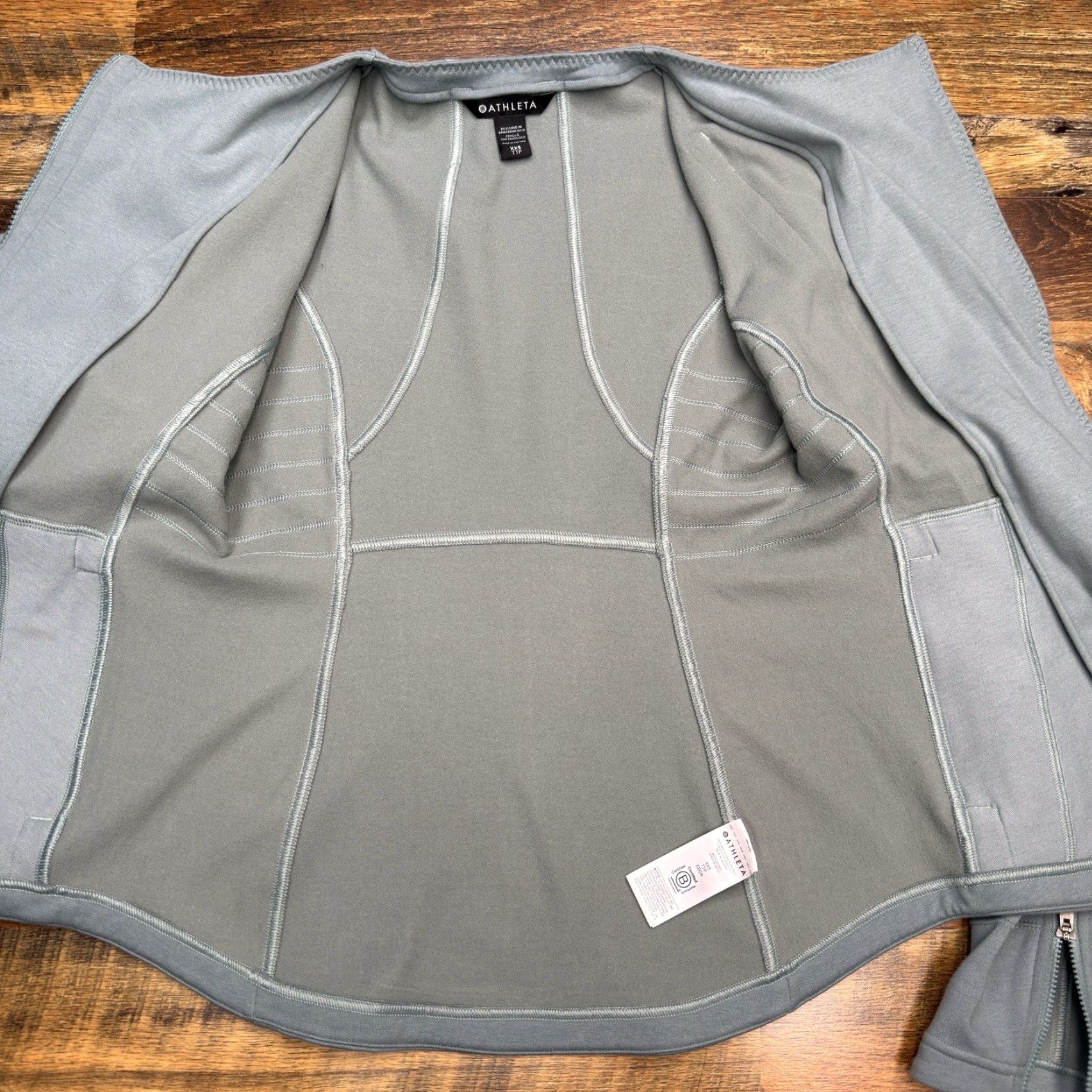 Athleta Athleta Jacket Womens XXS Green Full Zip Casual City Style Size XXS / US 00 / IT 34 - 4 Thumbnail