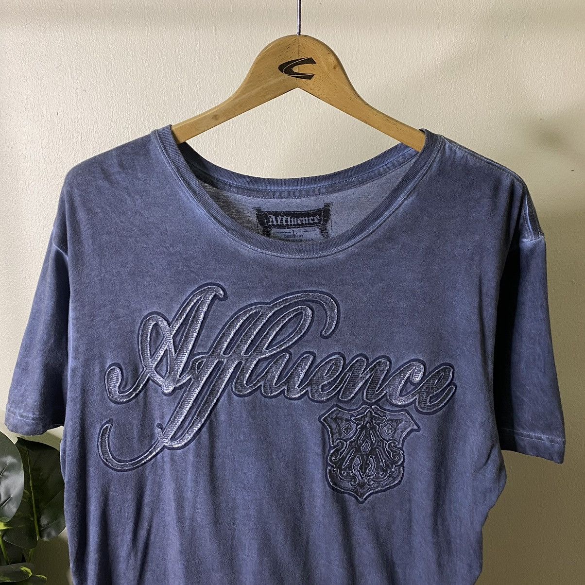 Affliction × Ed Hardy Affluence Embroidery Eagle Affliction Style Streetwear Tee Size US L / EU 52-54 / 3 - 5 Thumbnail