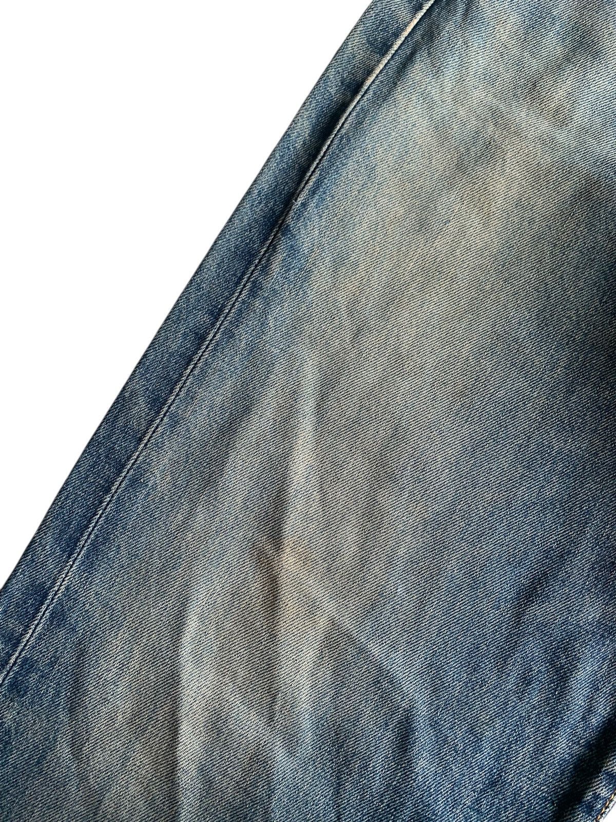 Edwin VINTAGE EDWIN 505 SELVEDGE BAGGY FADED DISTRESSED DENIM Size US 31 - 19 Thumbnail