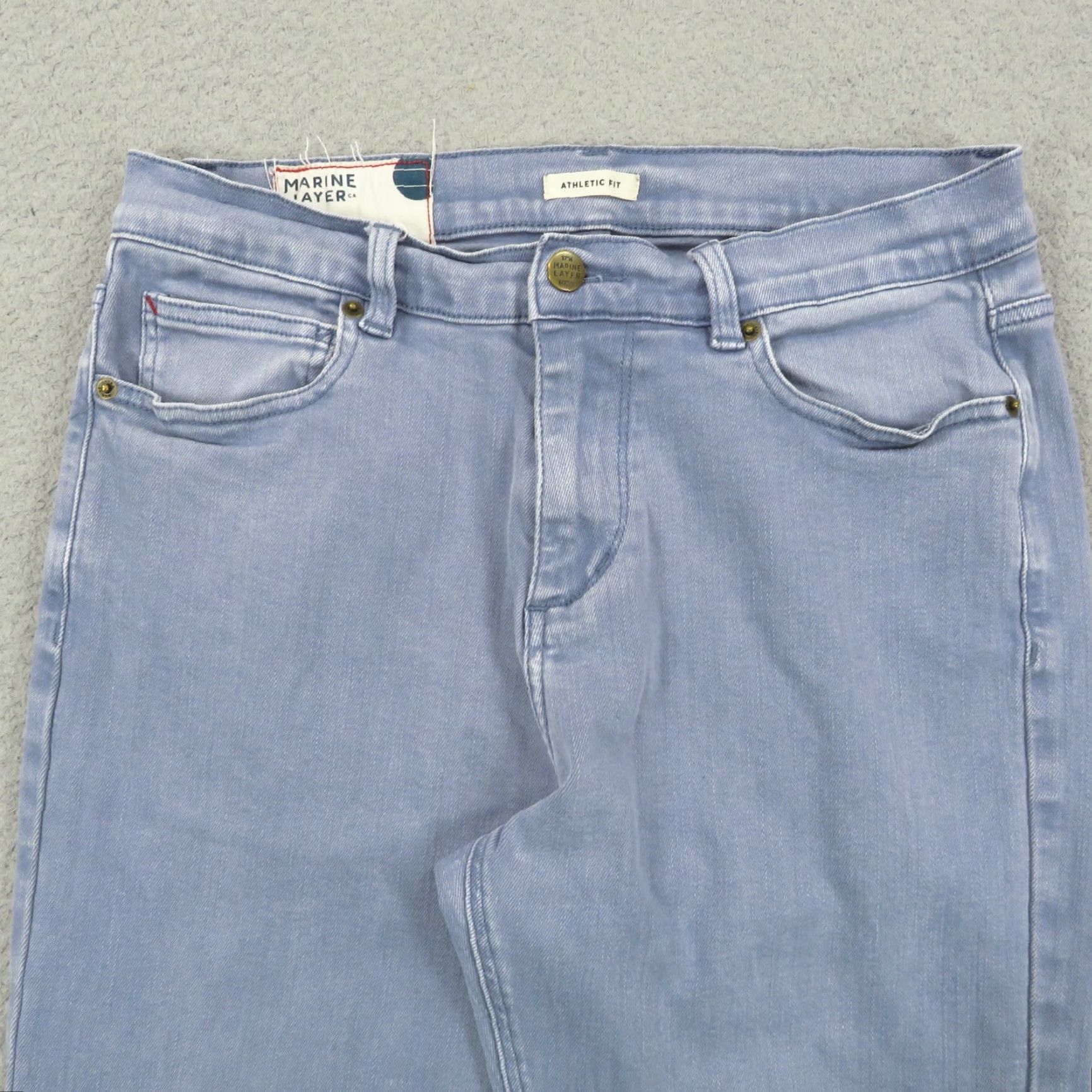Marine Layer Marine Layer Athletic Fit 5 Pocket Twill Pant Mens Blue Denim Jeans 32x32 Sh Size US 32 / EU 48 - 5 Thumbnail