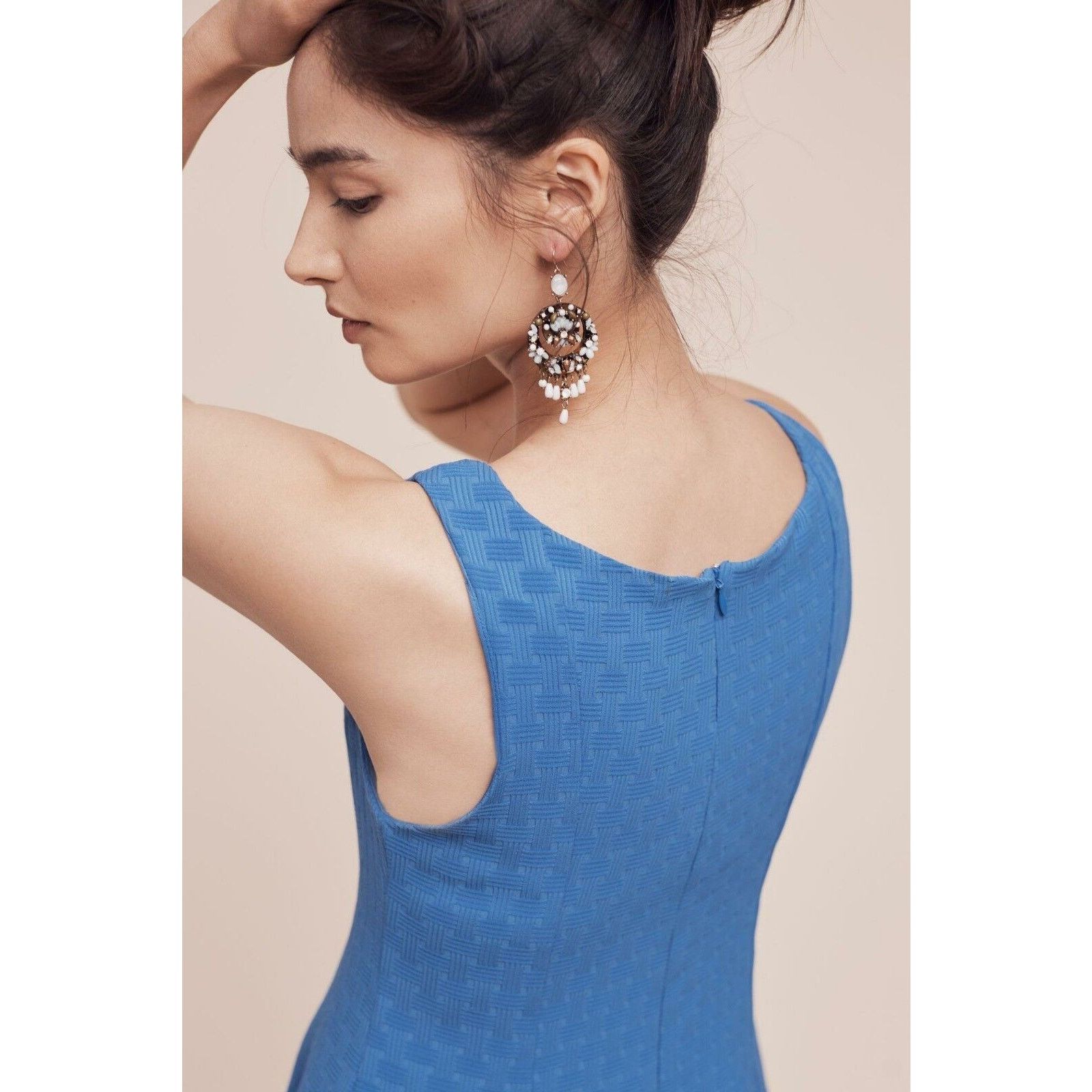 Anthropologie New Anthropologie Bleu de Jour Textured Mini Dress E Franco Size XS / US 0-2 / IT 36-38 - 4 Thumbnail