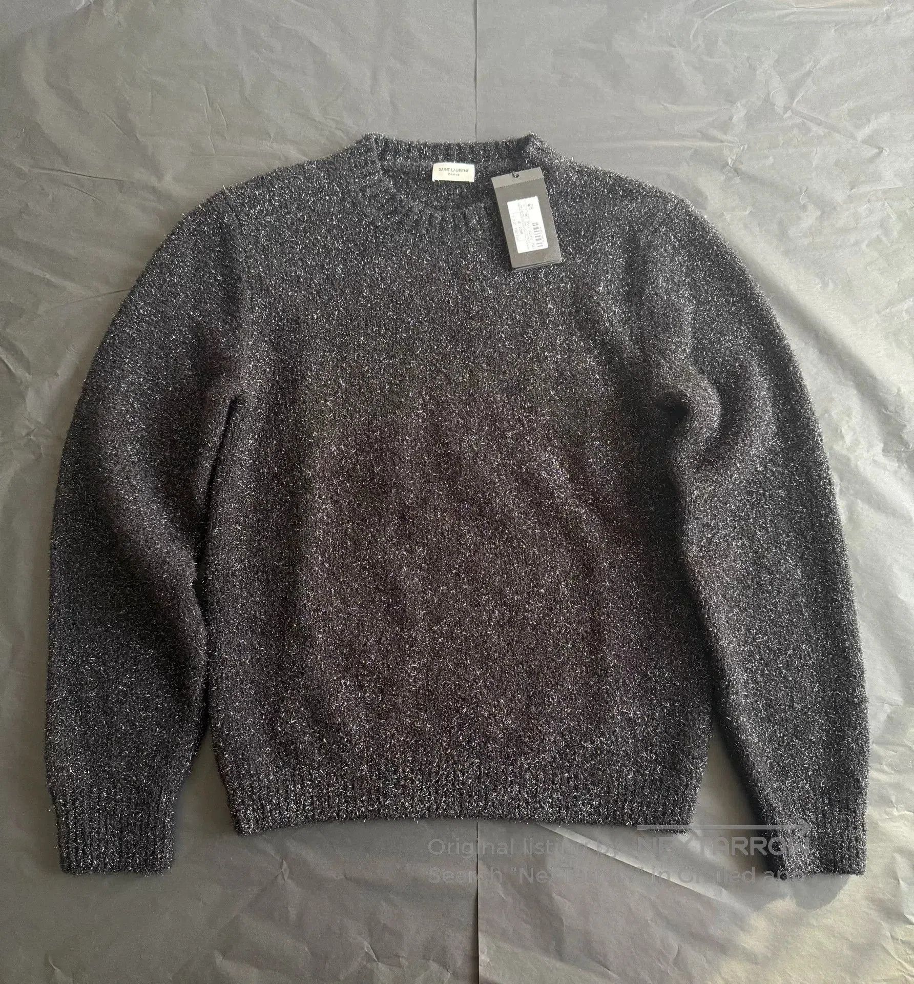 Saint Laurent Paris Saint Laurent Black Wool Cashmere Sweater. Size US M / EU 48-50 / 2 - 2 Thumbnail