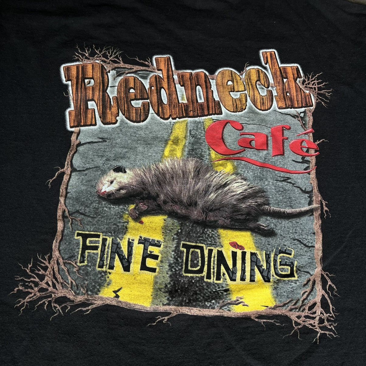 Vintage Vintage 90s Red Neck Cafe Fine Dining Parody Graphic T Shirt Size US L / EU 52-54 / 3 - 5 Thumbnail