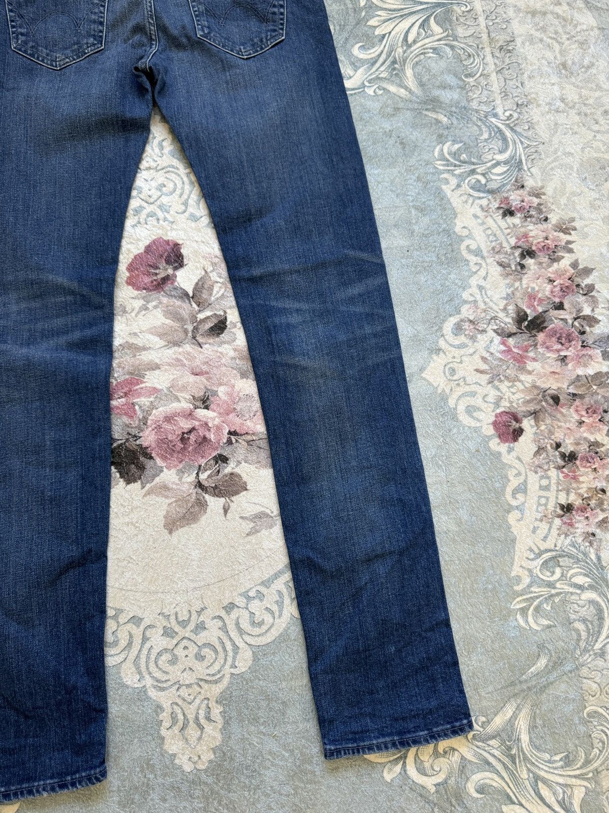Edwin Edwin blue ED-80 Slim tapered denim jeans pants Size US 29 - 14 Thumbnail
