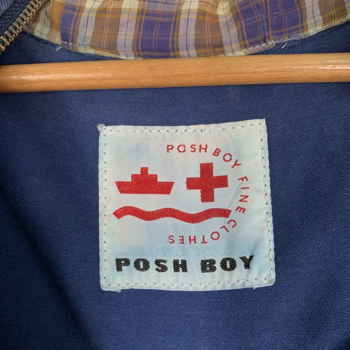 Japanese Brand POSH BOY Big Logo Hooded Chore Jacket #0579-C26 Size US L / EU 52-54 / 3 - 18 Thumbnail