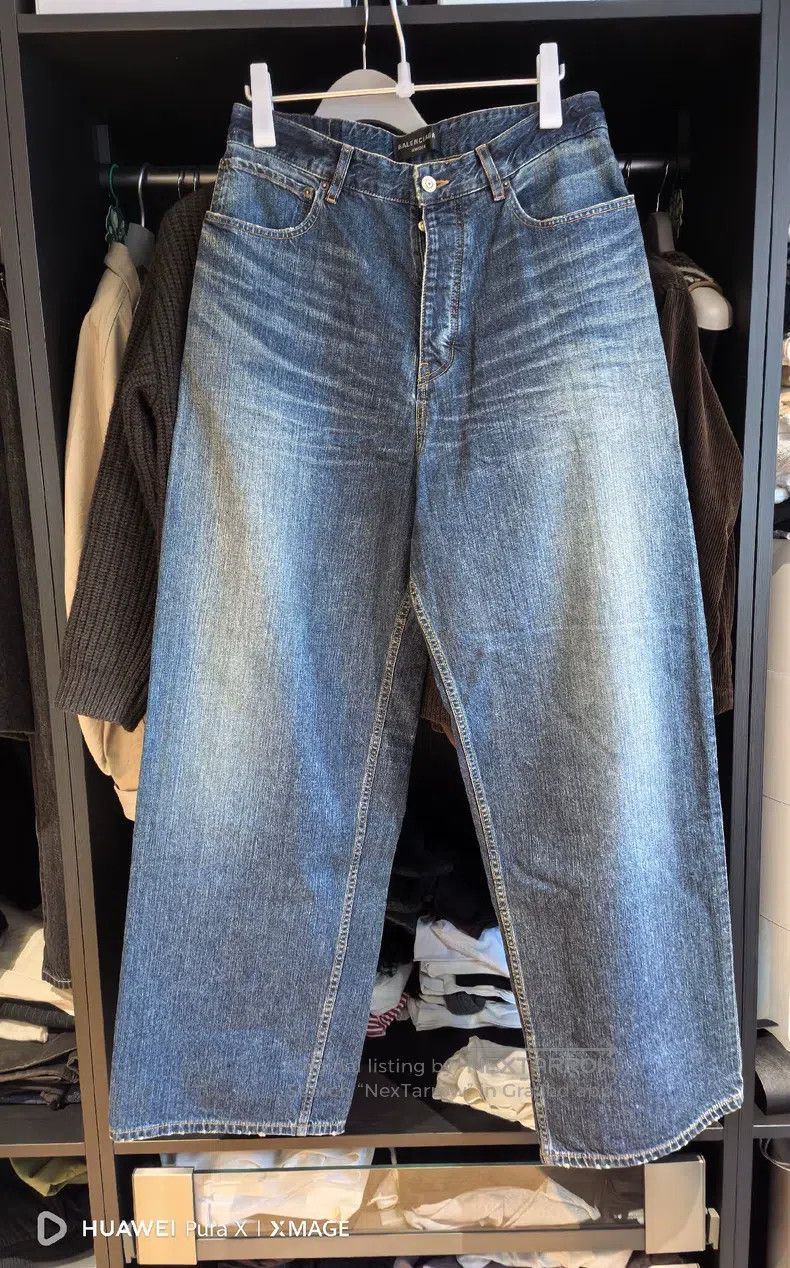 Balenciaga Balenciaga size S Washed Denim Pants Size US 27 - 1 Thumbnail