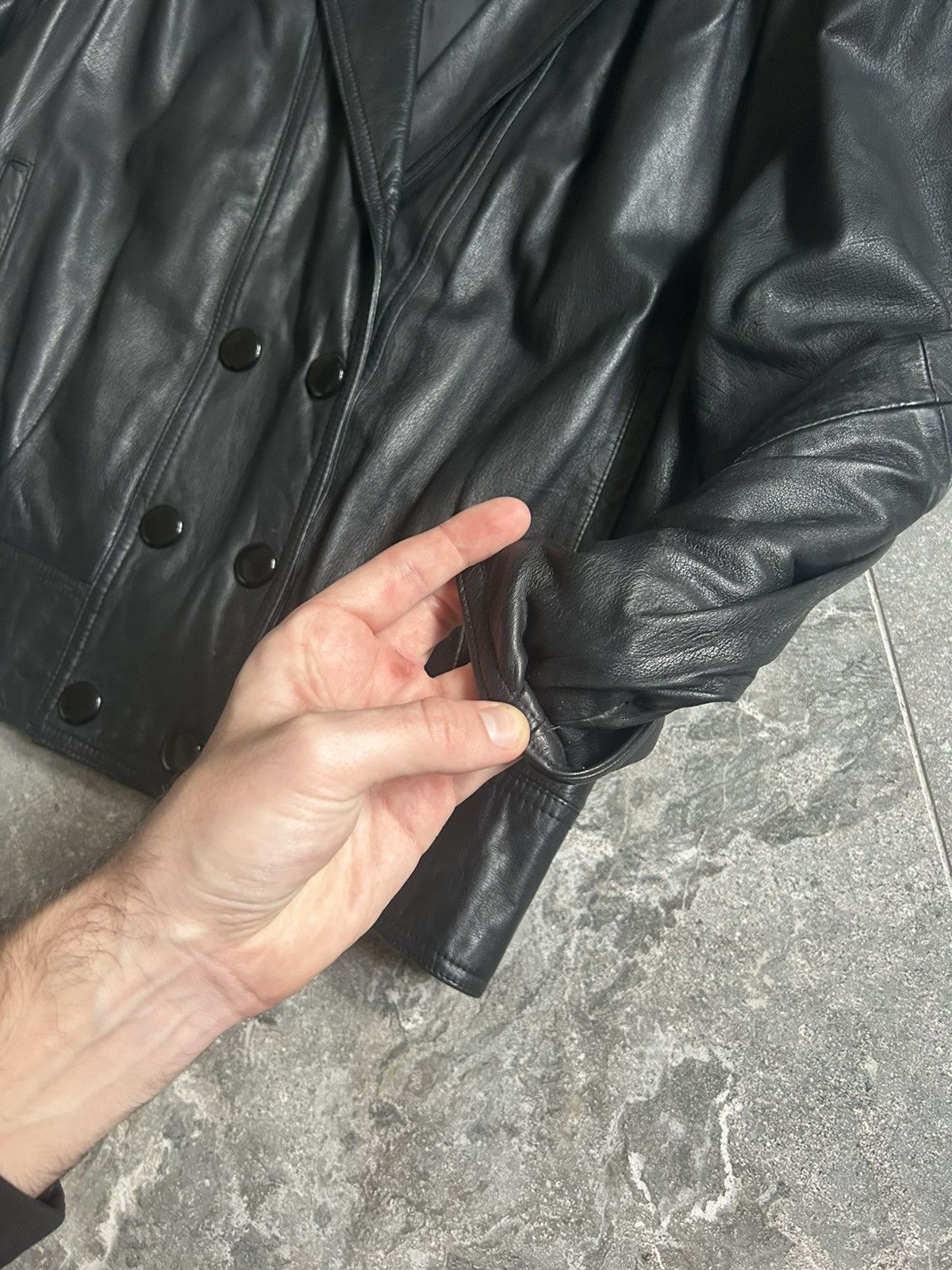 Vintage Y2K VINTAGE LEATHER JACKET SOLID STYLE Y2K WOMENS Size XS / US 0-2 / IT 36-38 - 5 Thumbnail