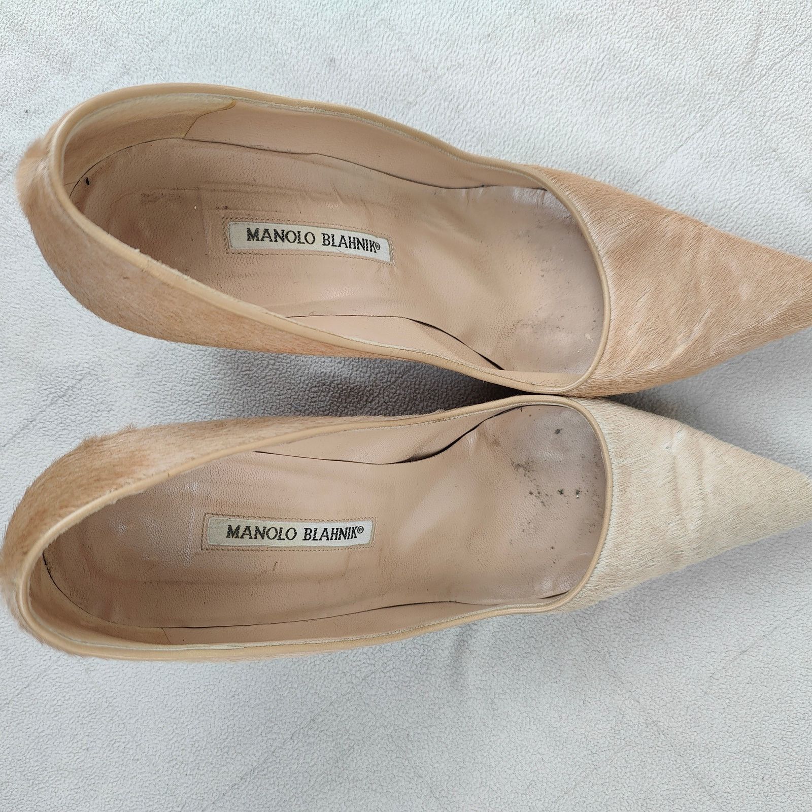Other Manolo Blahnik BB 90 Pumps Womens 41 11 Tan Pony Hair Size US 11 / IT 41 - 7 Thumbnail