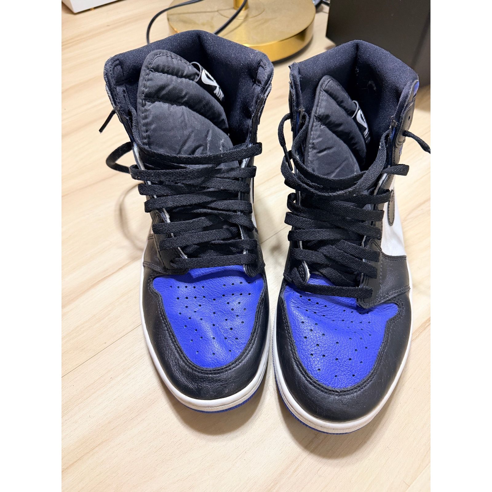 Jordan Brand Preowned Men's Air Jordan Retro 1 Royal Toe EUC Sz 13 Size US 13 / EU 46 - 4 Thumbnail