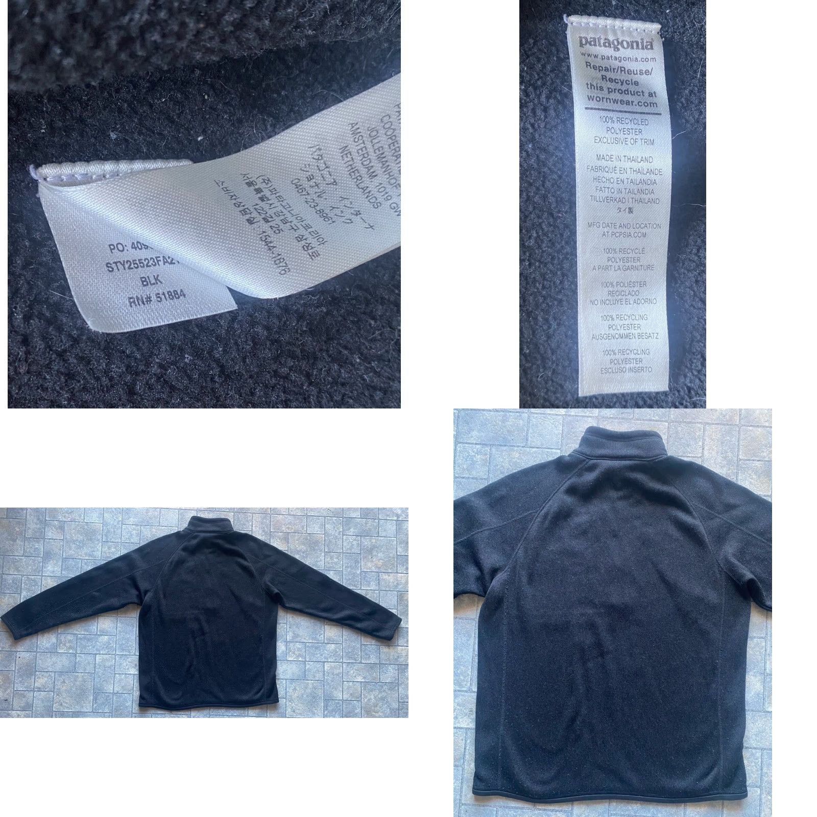 Patagonia Patagonia Sweatshirt Pullover Embroidered Black 1/4 Zip Men L Size US L / EU 52-54 / 3 - 9 Thumbnail
