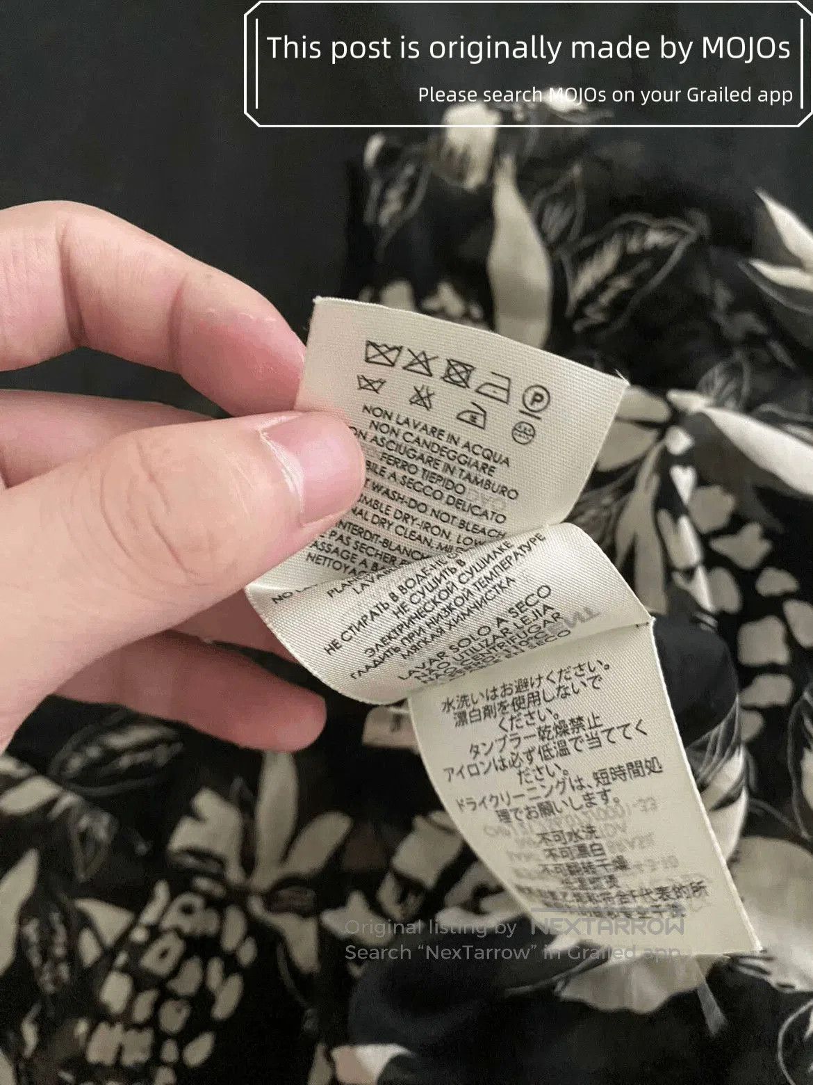 Saint Laurent Paris Saint Laurent Paris 16AW Pineapple Pattern Silk Scarf mojos Size ONE SIZE - 3 Thumbnail