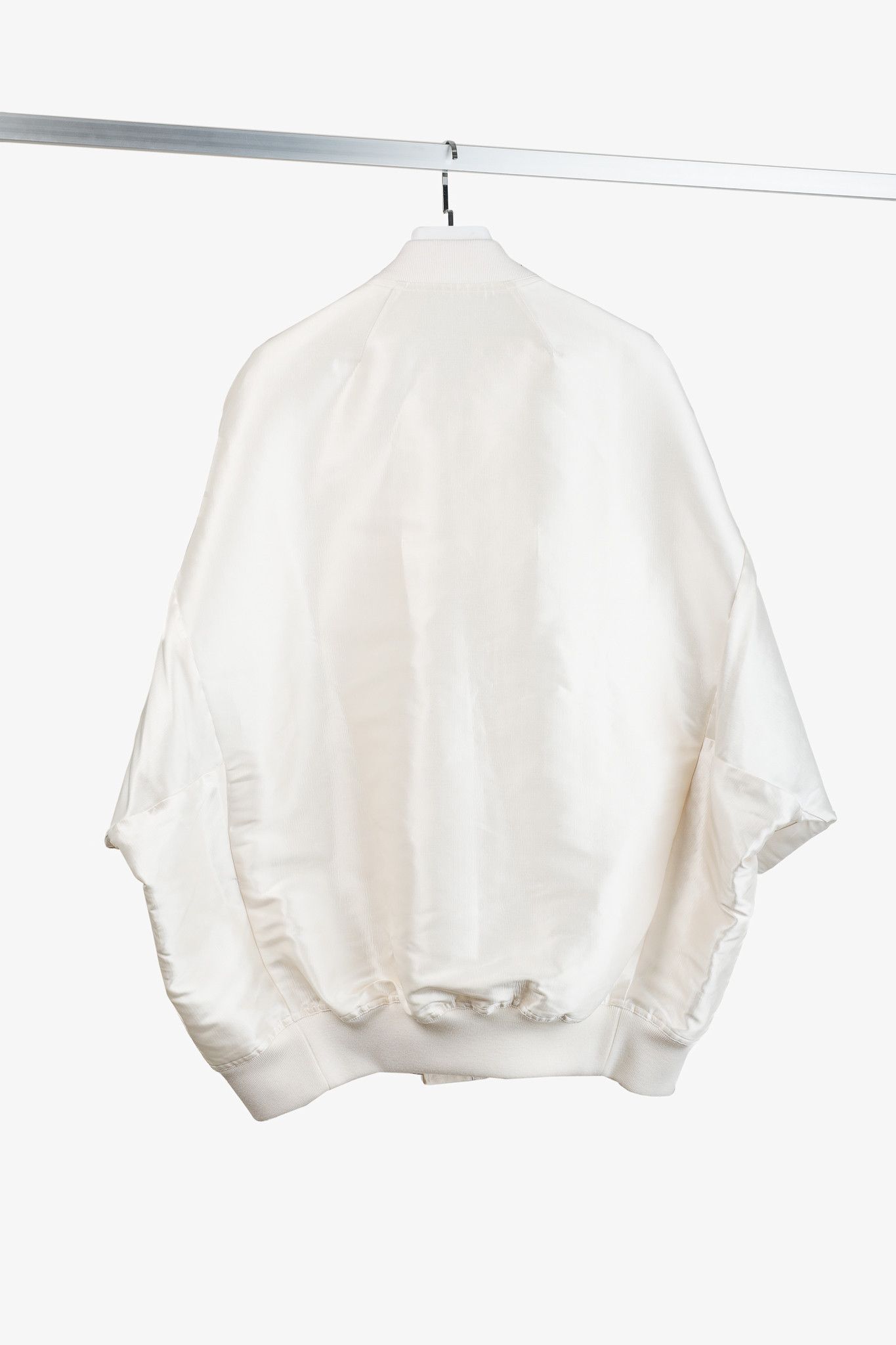 Rick Owens Rick Owens SS/23 Runway Peter Flight Natural Silk Bomber Size M / US 6-8 / IT 42-44 - 2 Thumbnail