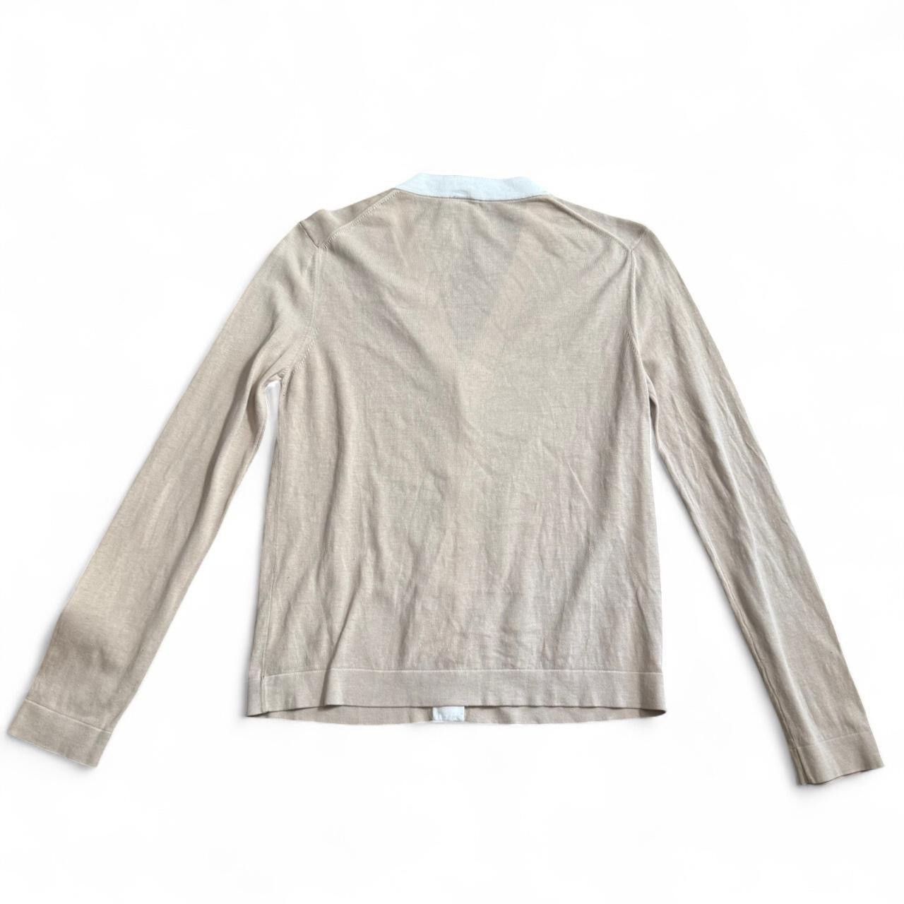 Hermes Hermes Margiela era cream white button up cardigan H button Size XS / US 0-2 / IT 36-38 - 4 Thumbnail