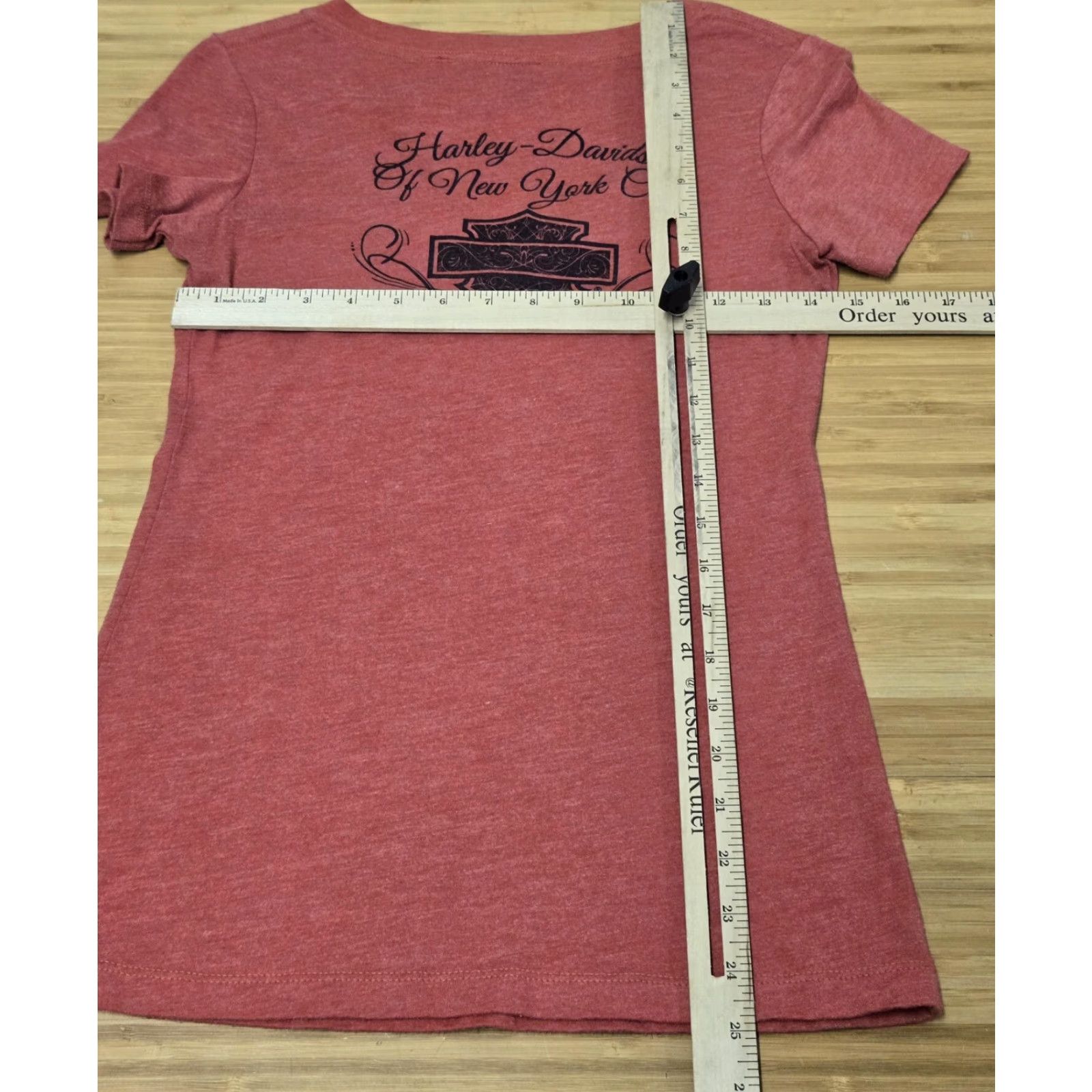 Harley Davidson Harley-Davidson Shirt Womens Small Red V Neck Motorcycles New York City Graphic V-Neck Short Sleeve Tee Womens Size S / US 4 / IT 40 - 6 Thumbnail