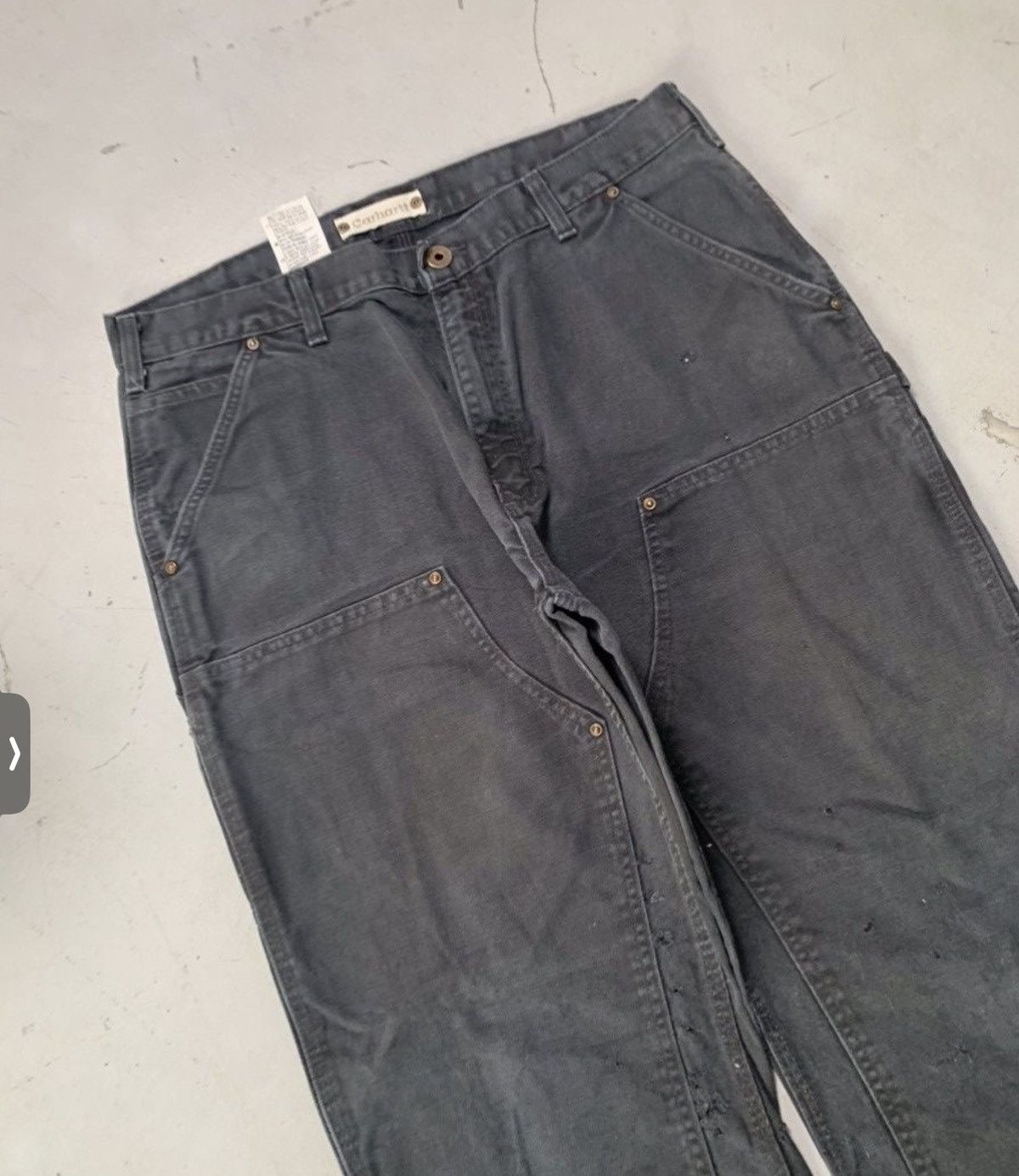 Carhartt Vintage carhartt b01 blk double knee denim Size US 36 / EU 52 - 3 Thumbnail