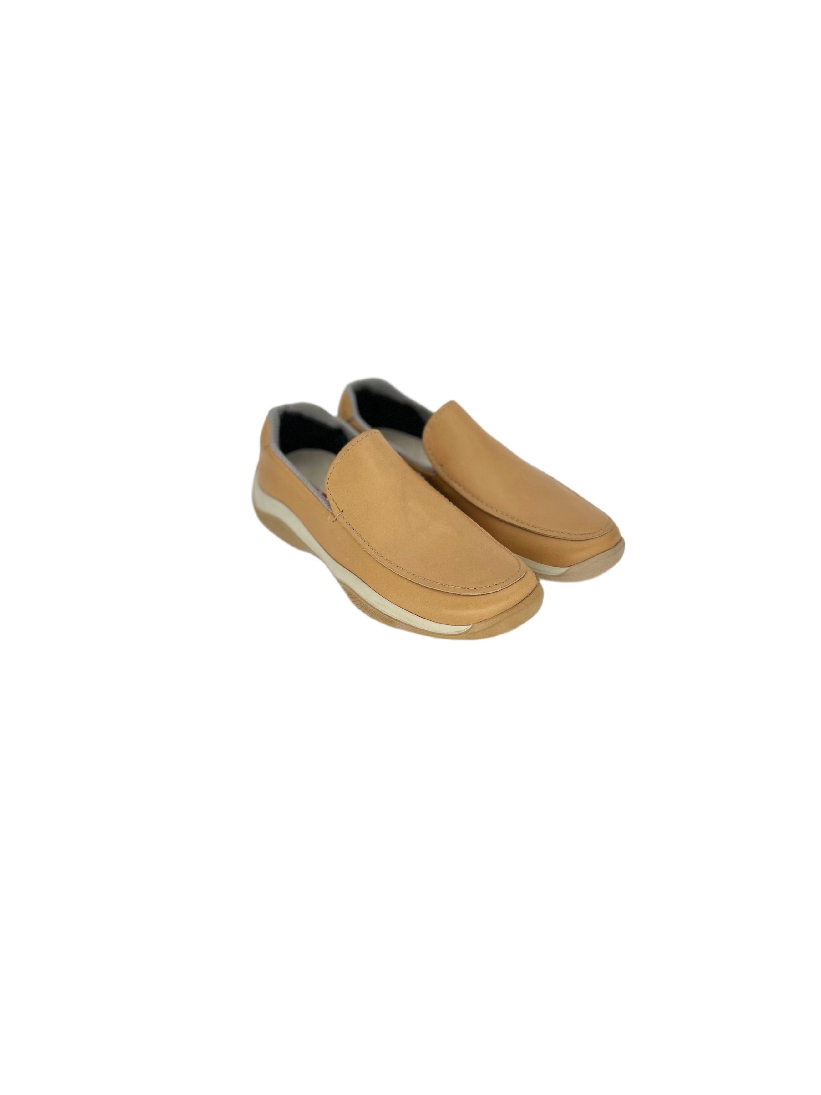 Prada Prada Linea Rossa 'Sport' Sand Calf Leather Loafers Size US 6.5 / EU 39-40 - 1 Thumbnail