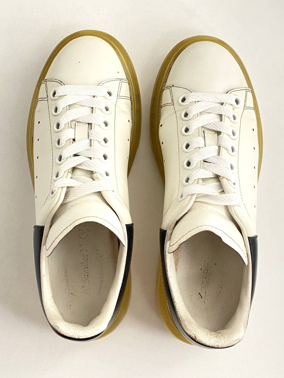 Alexander McQueen Alexander McQueen White Logo Oversize Shoes Sneakers Size US 6 / IT 36 - 10 Thumbnail