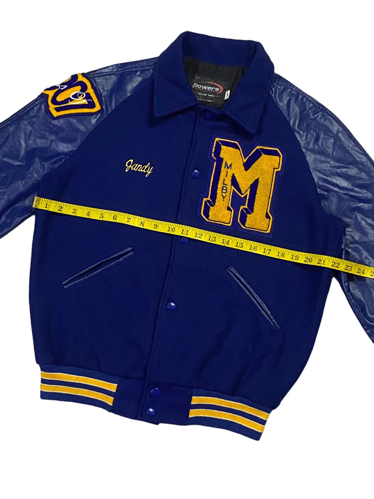 Vintage Vintage J.Faudoa Wool Varsity Jacket Size US S / EU 44-46 / 1 - 9 Thumbnail