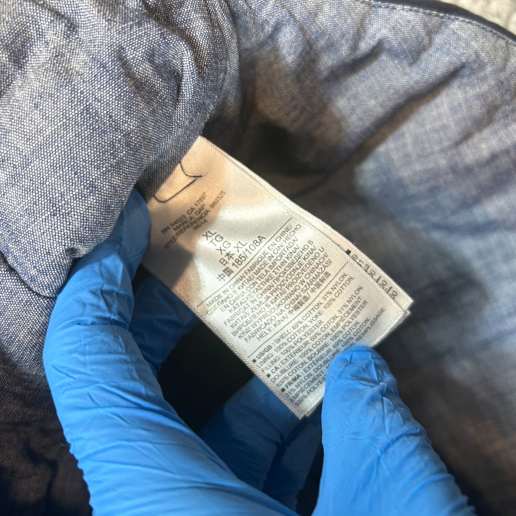 Gap VINTAGE Gap 1969 Mens Dark Blue Quilted Denim Vest with Sherpa Lining & Pockets Size XL Size US XL / EU 56 / 4 - 4 Thumbnail