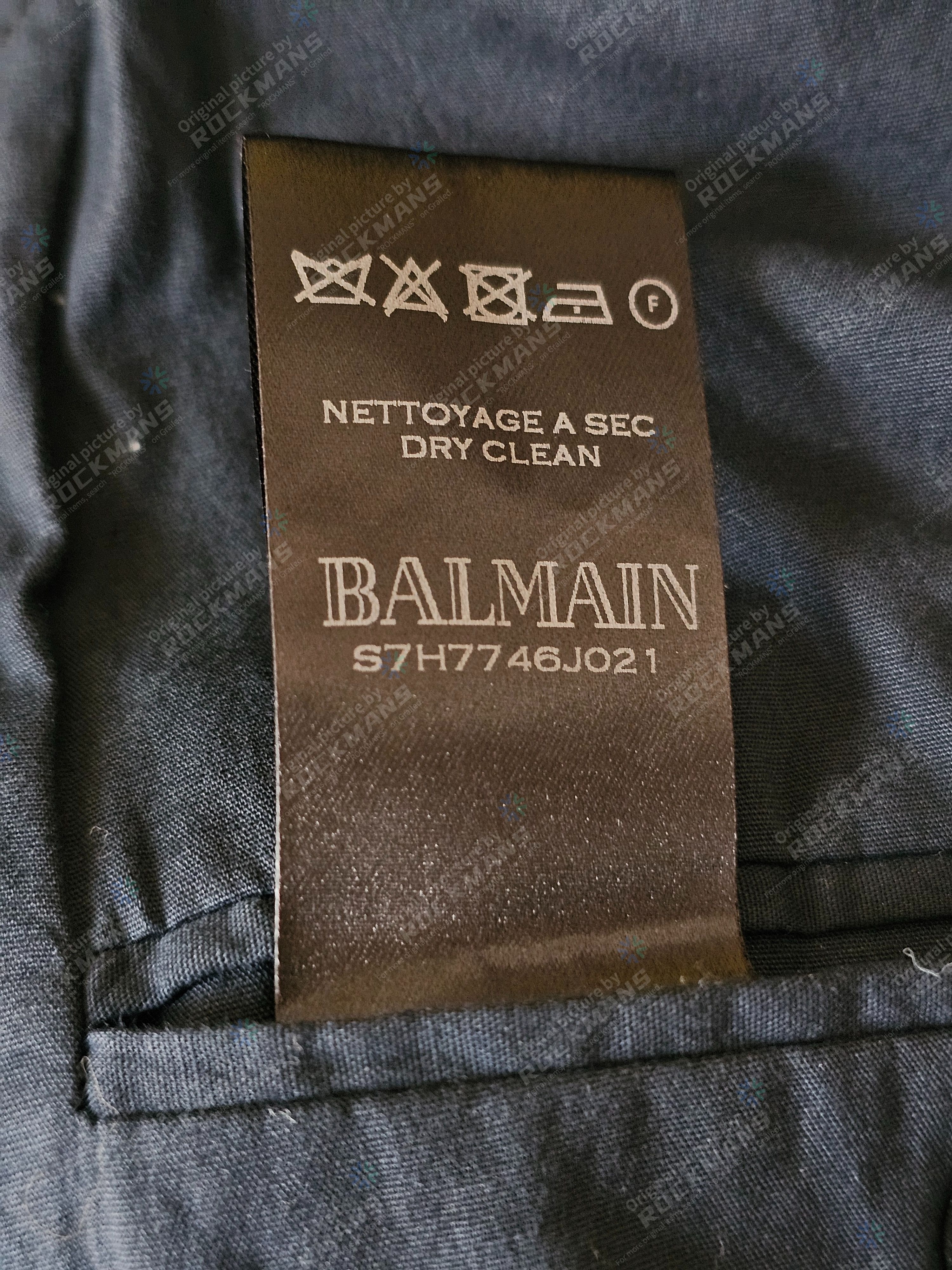 Balmain BALMAIN Men's Suit Jacket Size 50 Fits Like 48 Size 50S - 5 Thumbnail