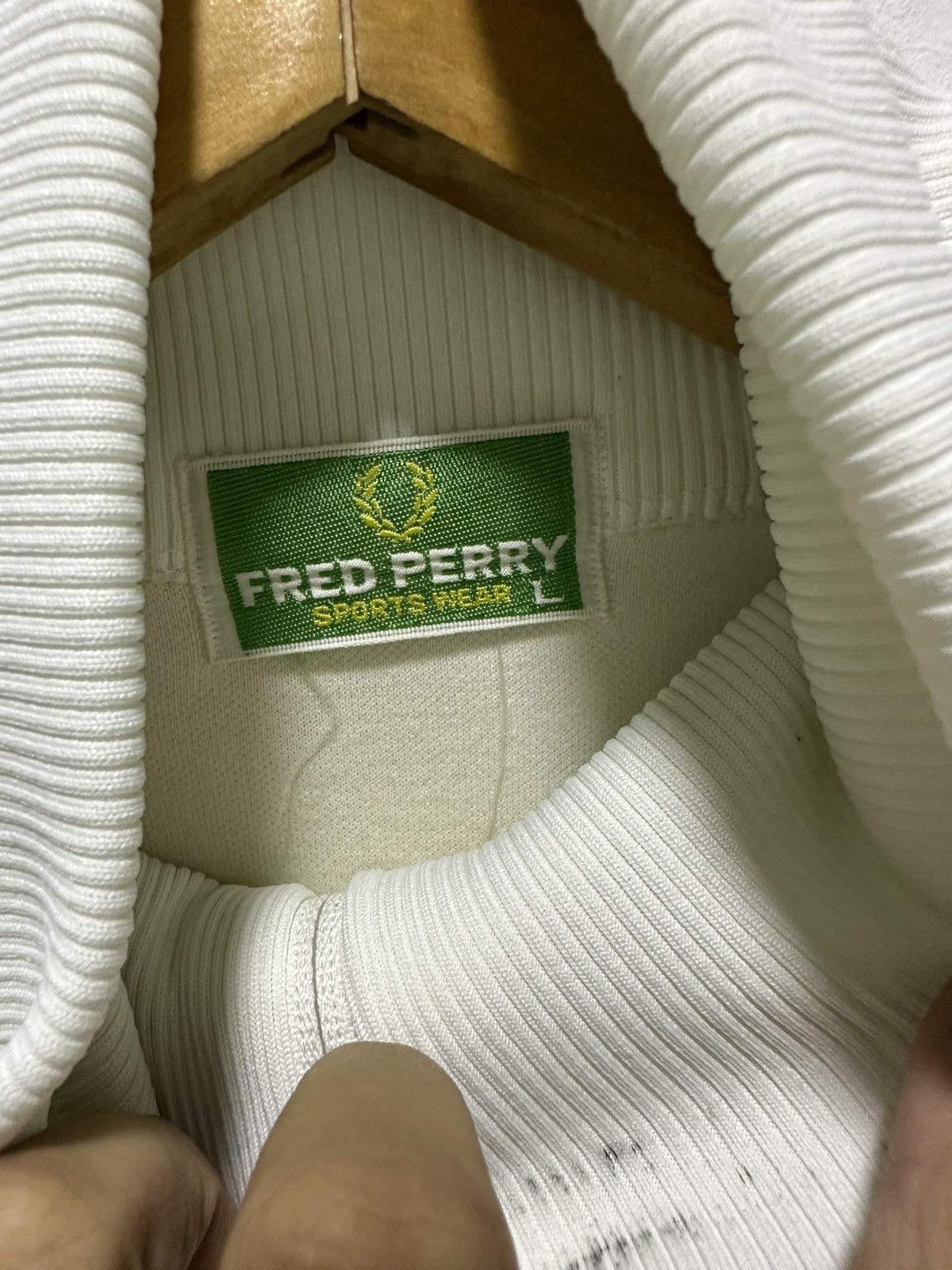 Fred Perry Vintage Fred Perry Track Top Sweater Design Size US L / EU 52-54 / 3 - 3 Thumbnail