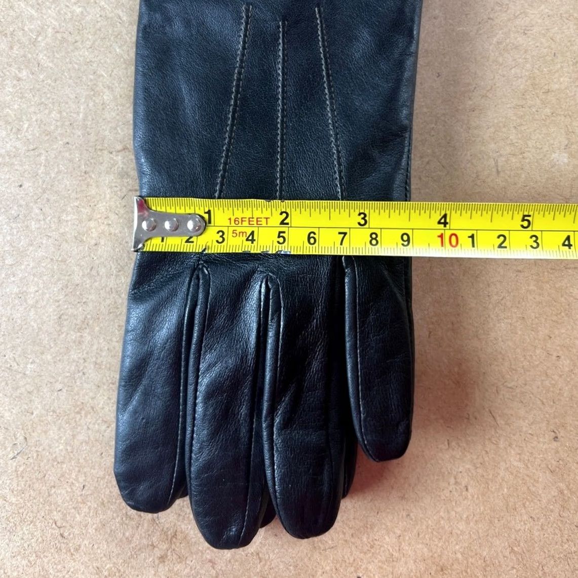 Vintage British Army Officer Parade Uniform Black Leather Gloves Size 7.5 Size ONE SIZE - 5 Thumbnail