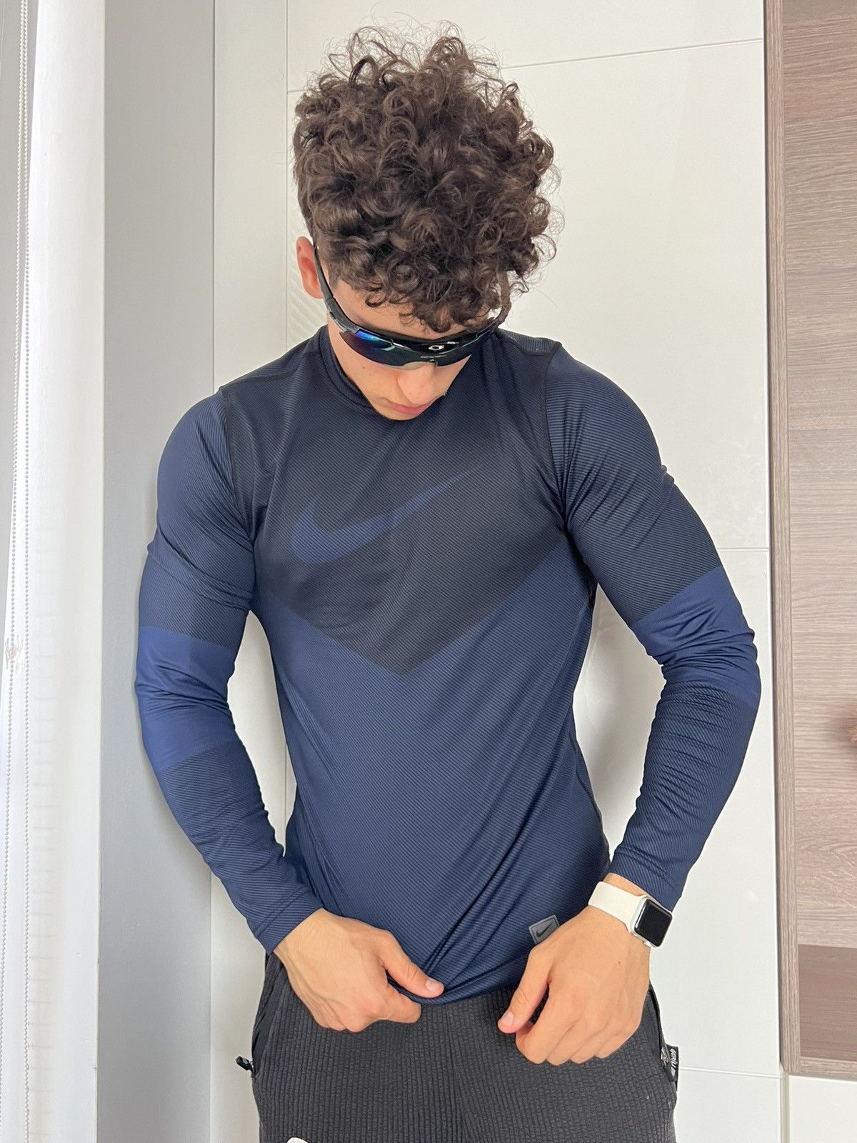 Designer × Nike ‼️Nike Pro Combat Thermo ball Gym Style Straight Long Sleeve‼️ Size US S / EU 44-46 / 1 - 4 Thumbnail