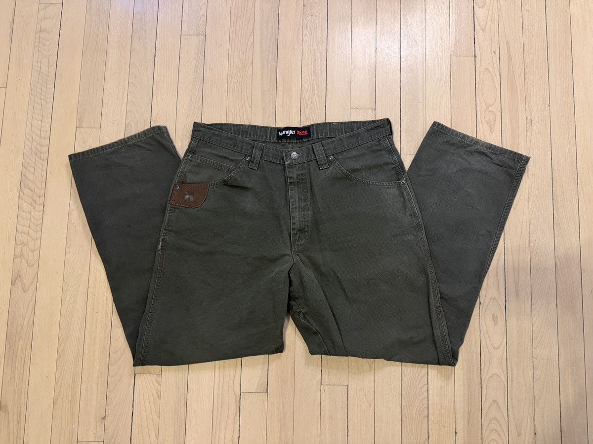Wrangler Wrangler green workwear pants Size US 36 / EU 52 - 6 Thumbnail