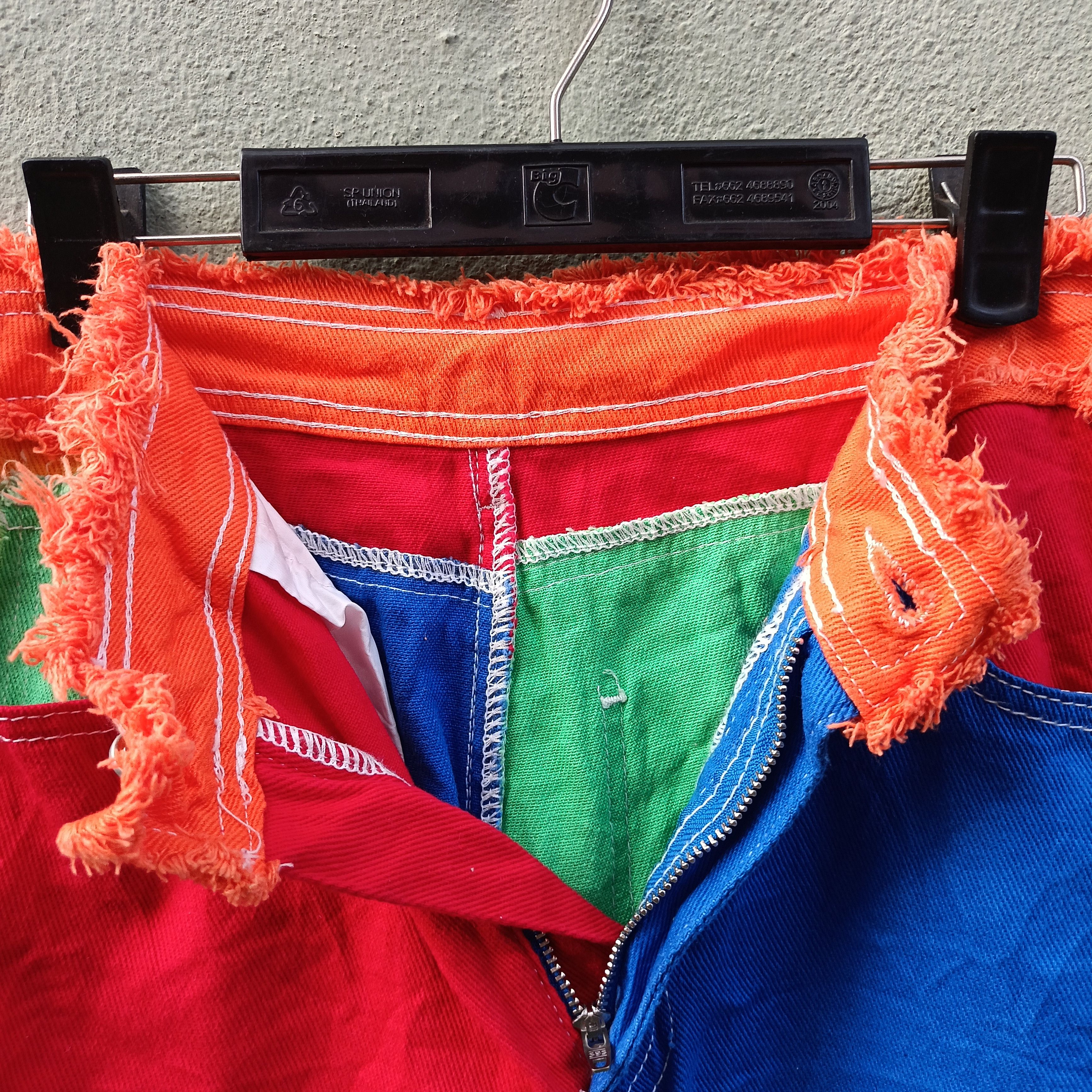 Japanese Brand Patchwork Multicolour Jeans Size US 30 / EU 46 - 13 Thumbnail