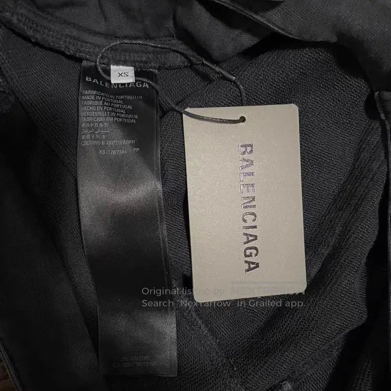 Balenciaga Balenciaga size XS Black and gray washed baggy loose wide- Size US 27 - 4 Thumbnail