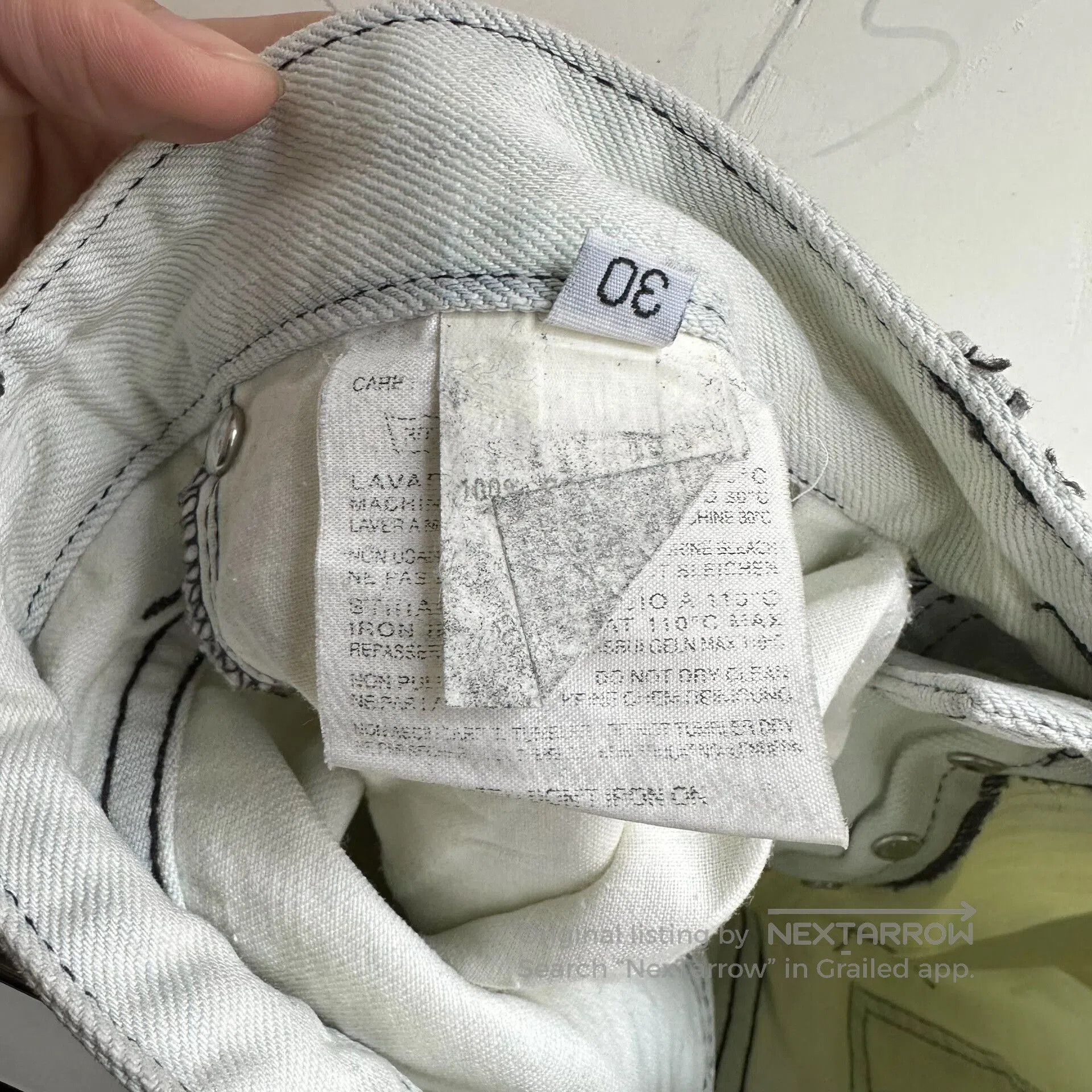 Raf by Raf Simons raf simons 07ss brush denim pants size 30. Size US 30 / EU 46 - 4 Thumbnail